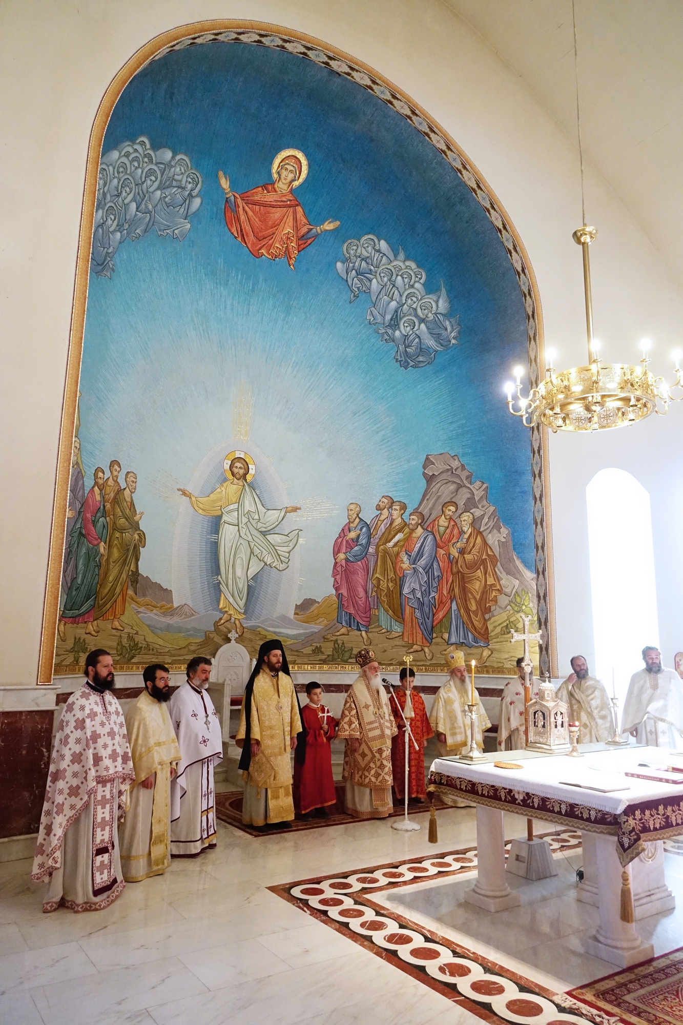 Archbishop Anastasios serving Divine Liturgy
