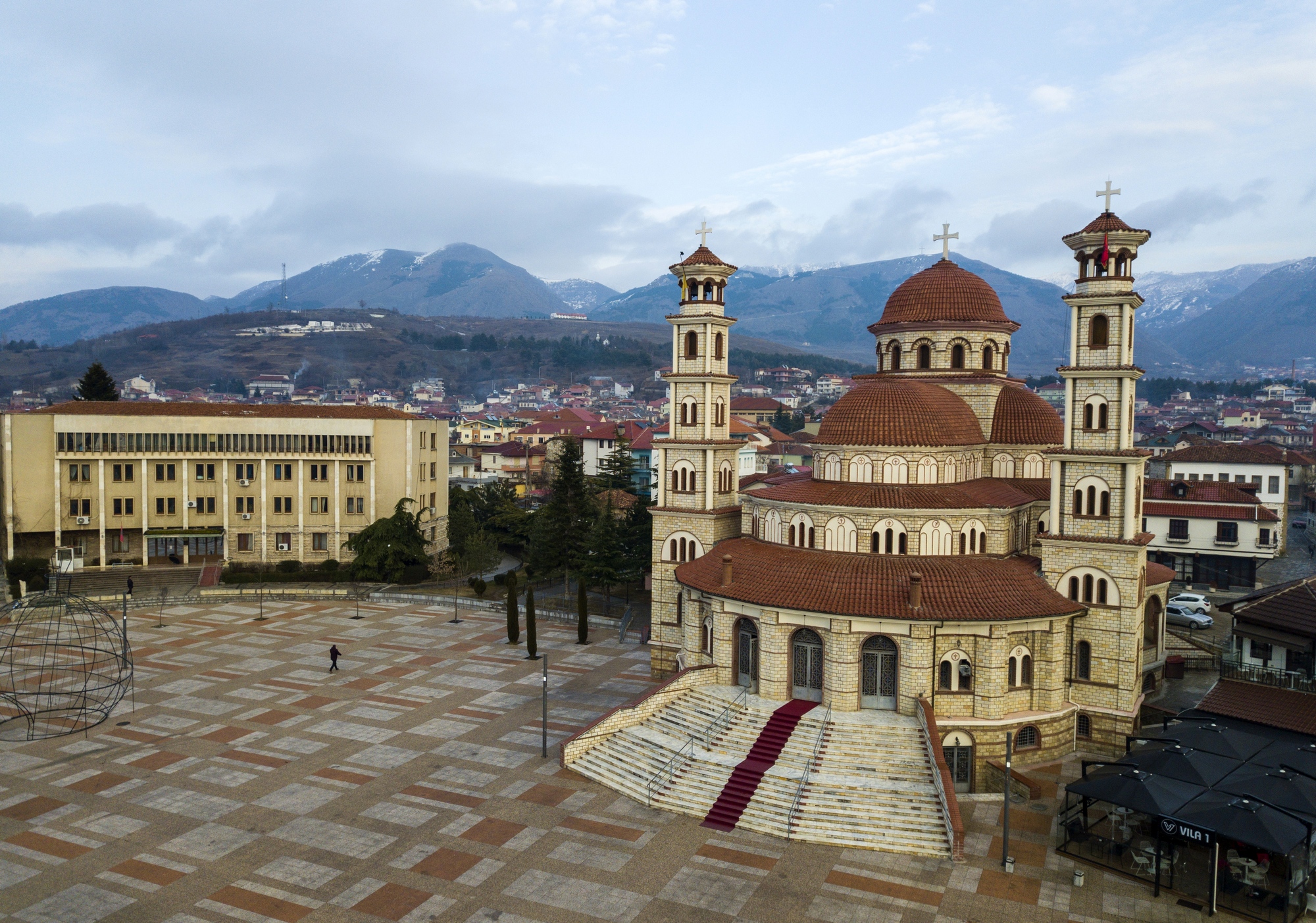 The Orthodox cathedral in Korcza