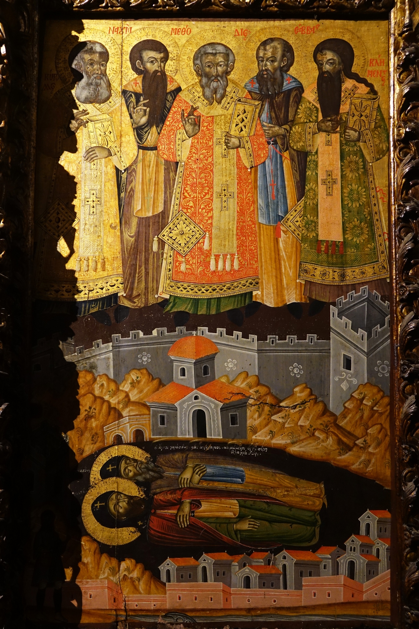 Sedmichislenniki icon in Dormition church in Berat Castle