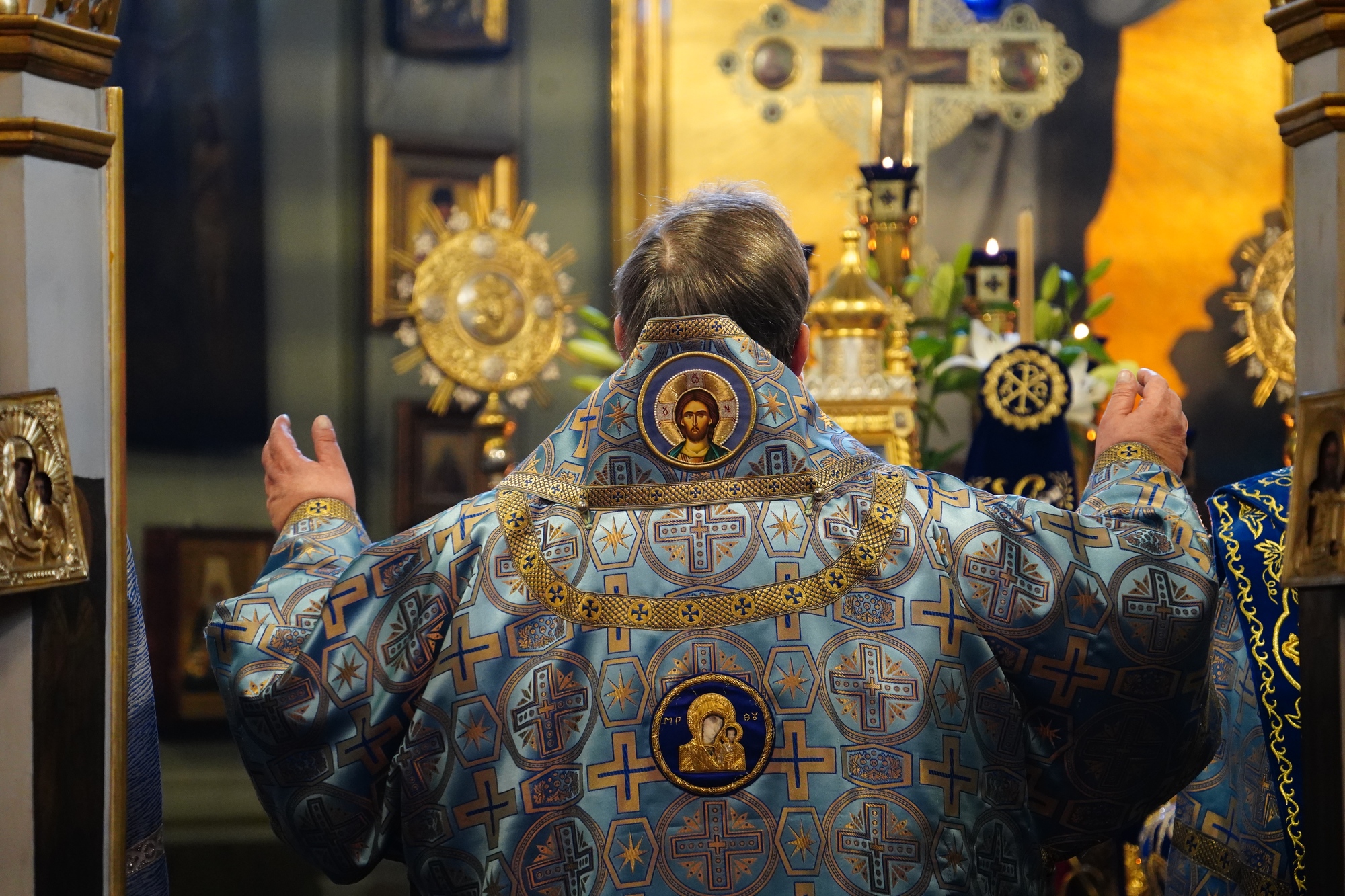 Archbishop Abel serves Divine Liturgy