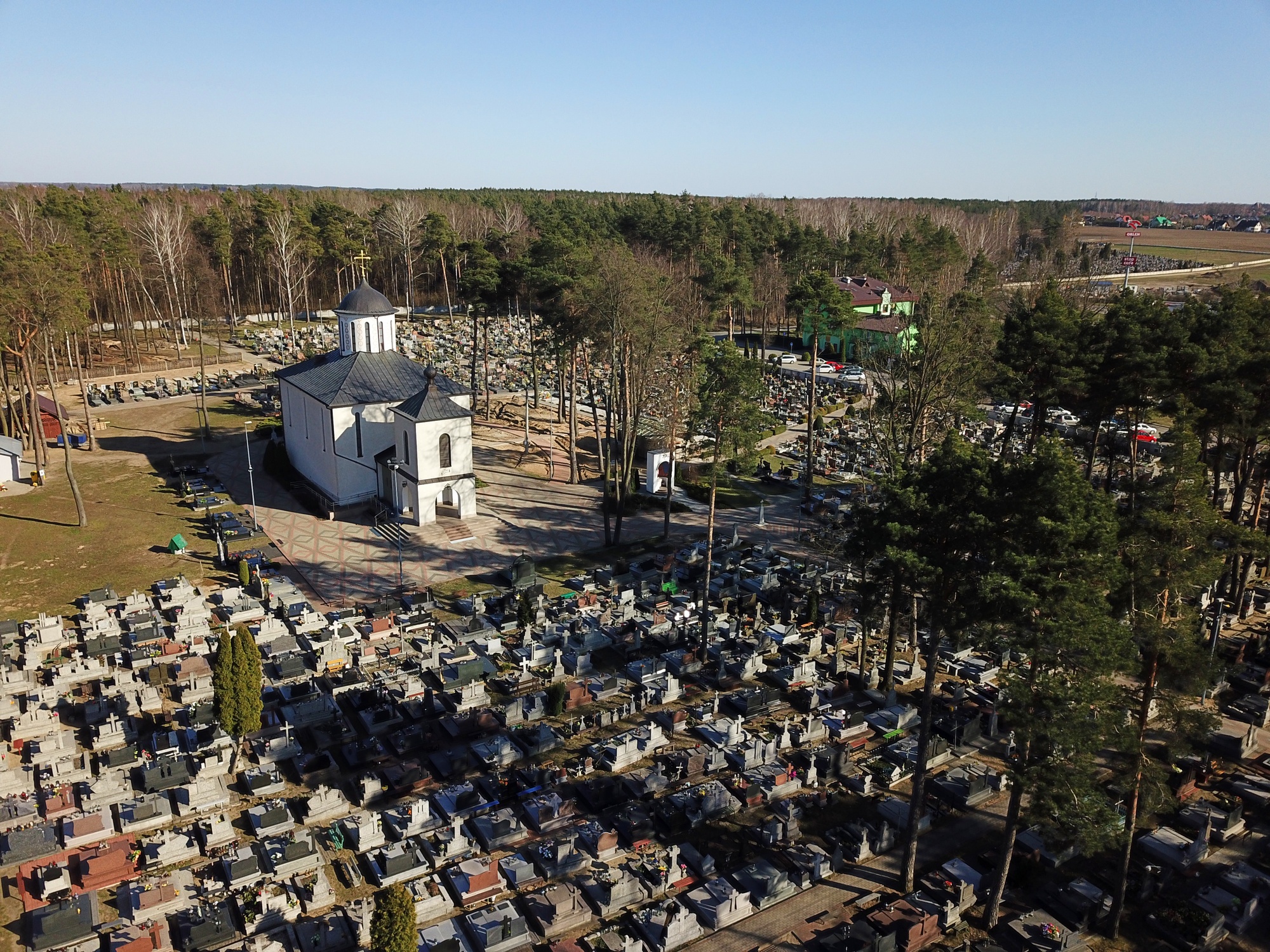 St. Elijah the Prophet Orthodox church with cementary in Białystok