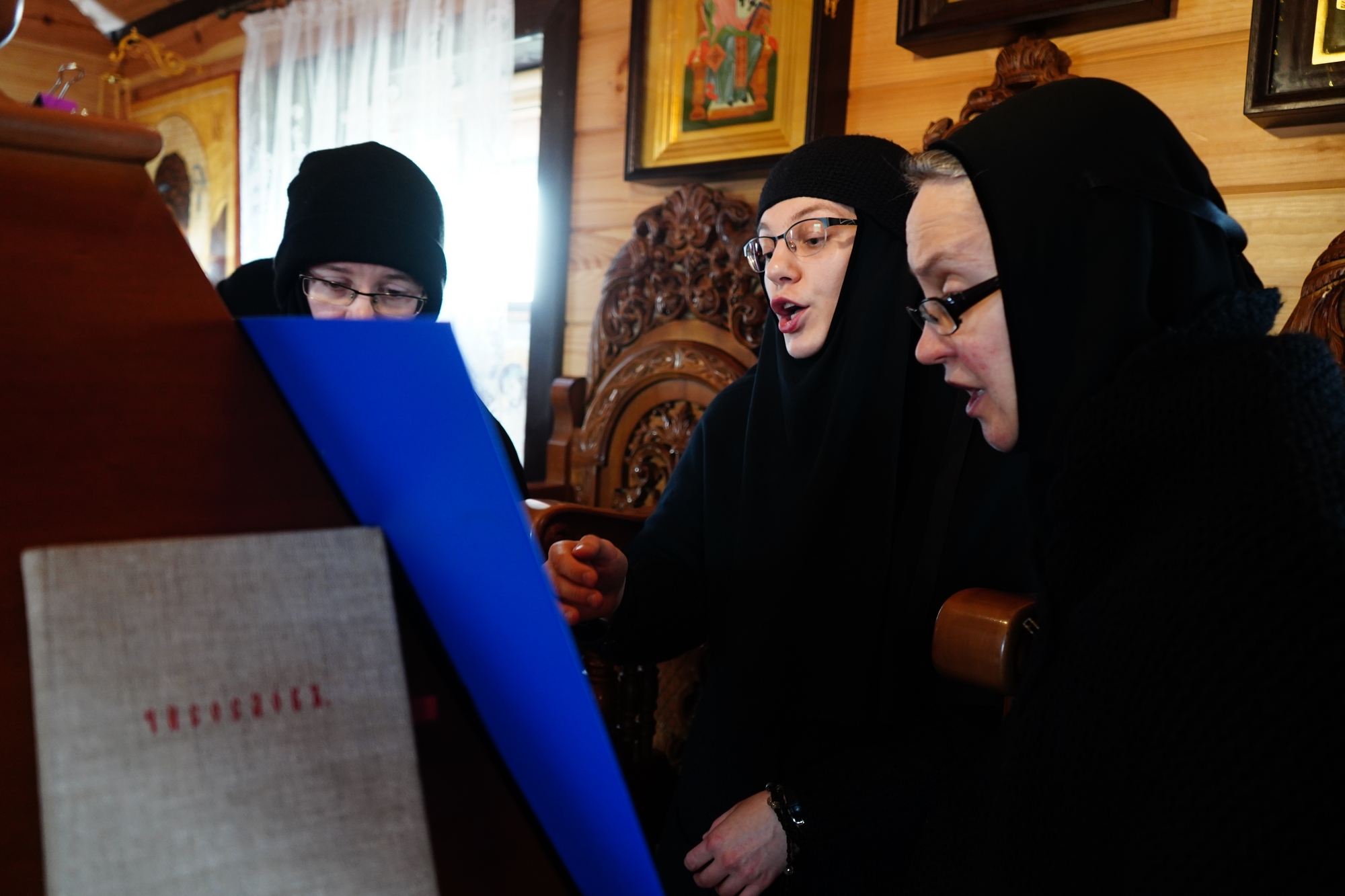 Annunciation feast in Odrynki Skit