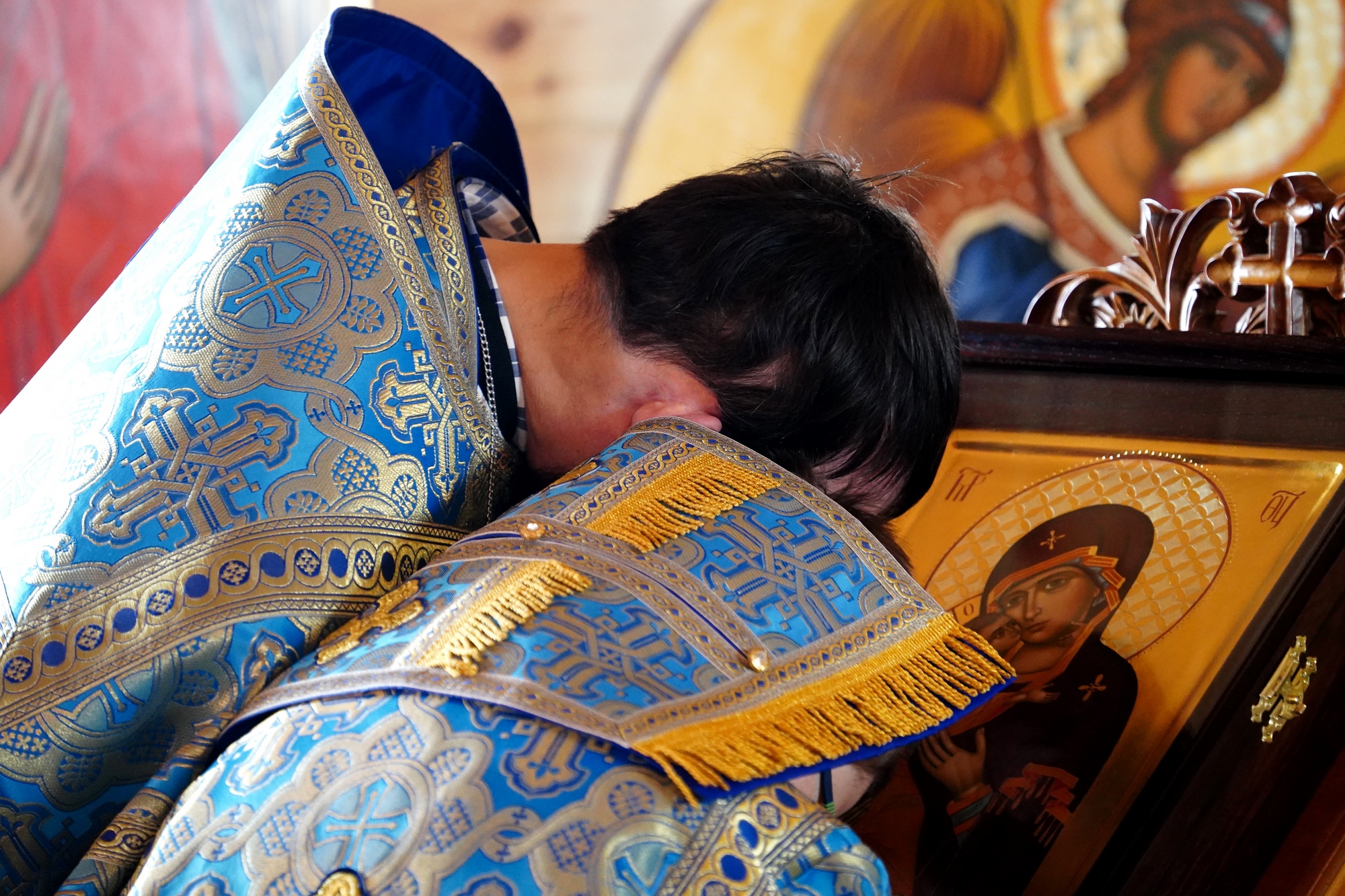 Annunciation feast in Odrynki Skit