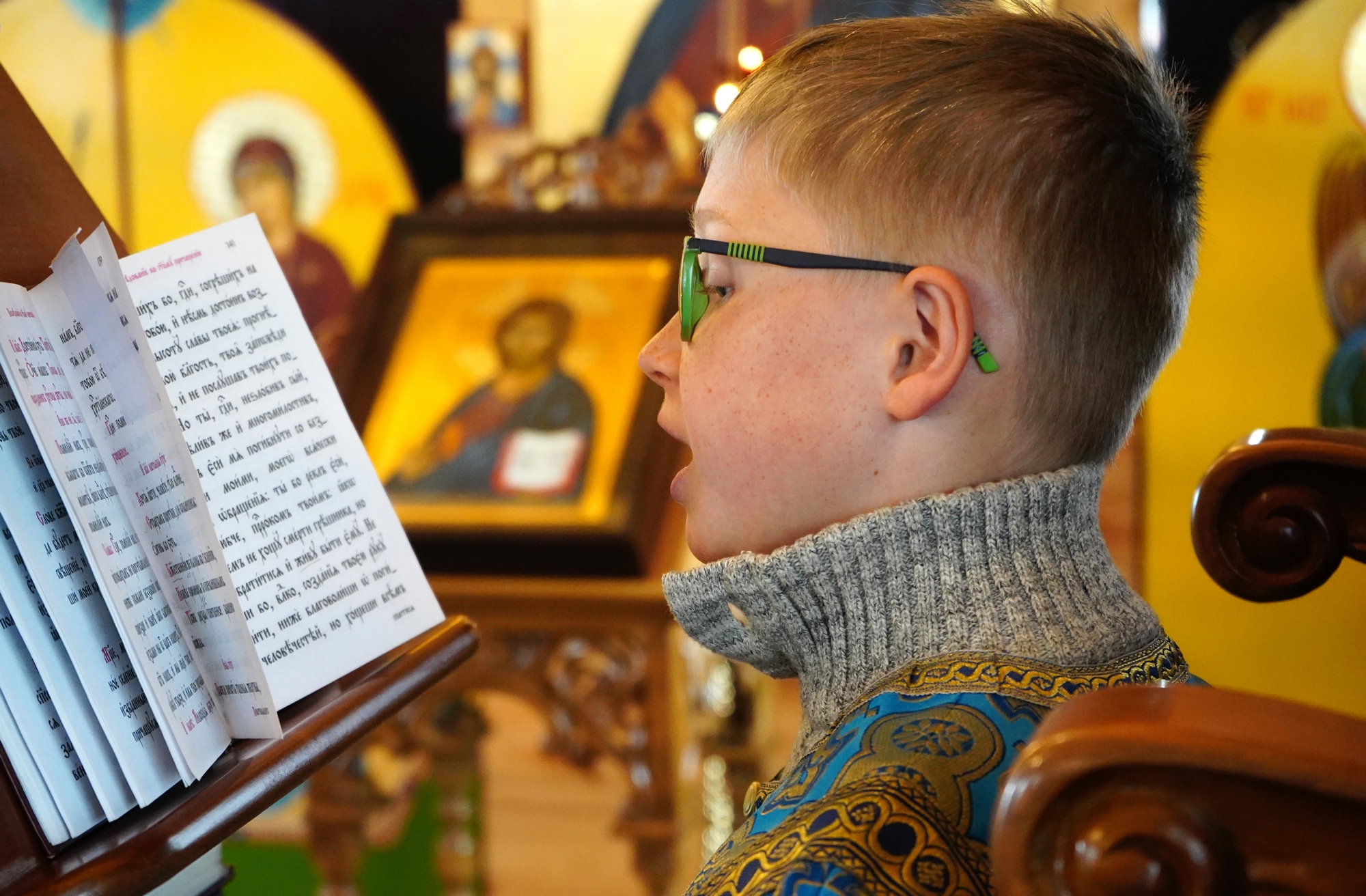 Annunciation feast in Odrynki Skit