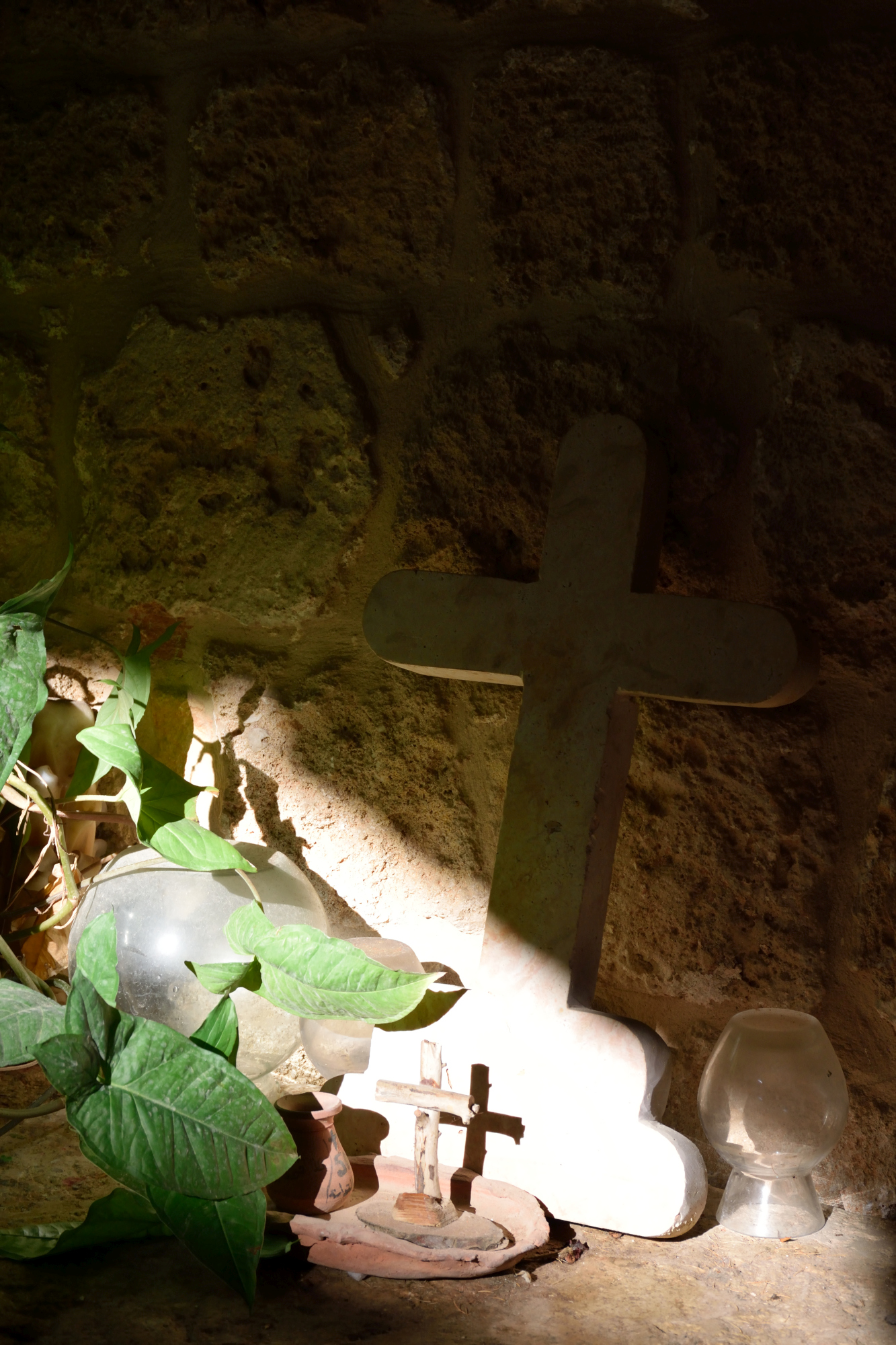 Big and small cross - monastery An-Natour