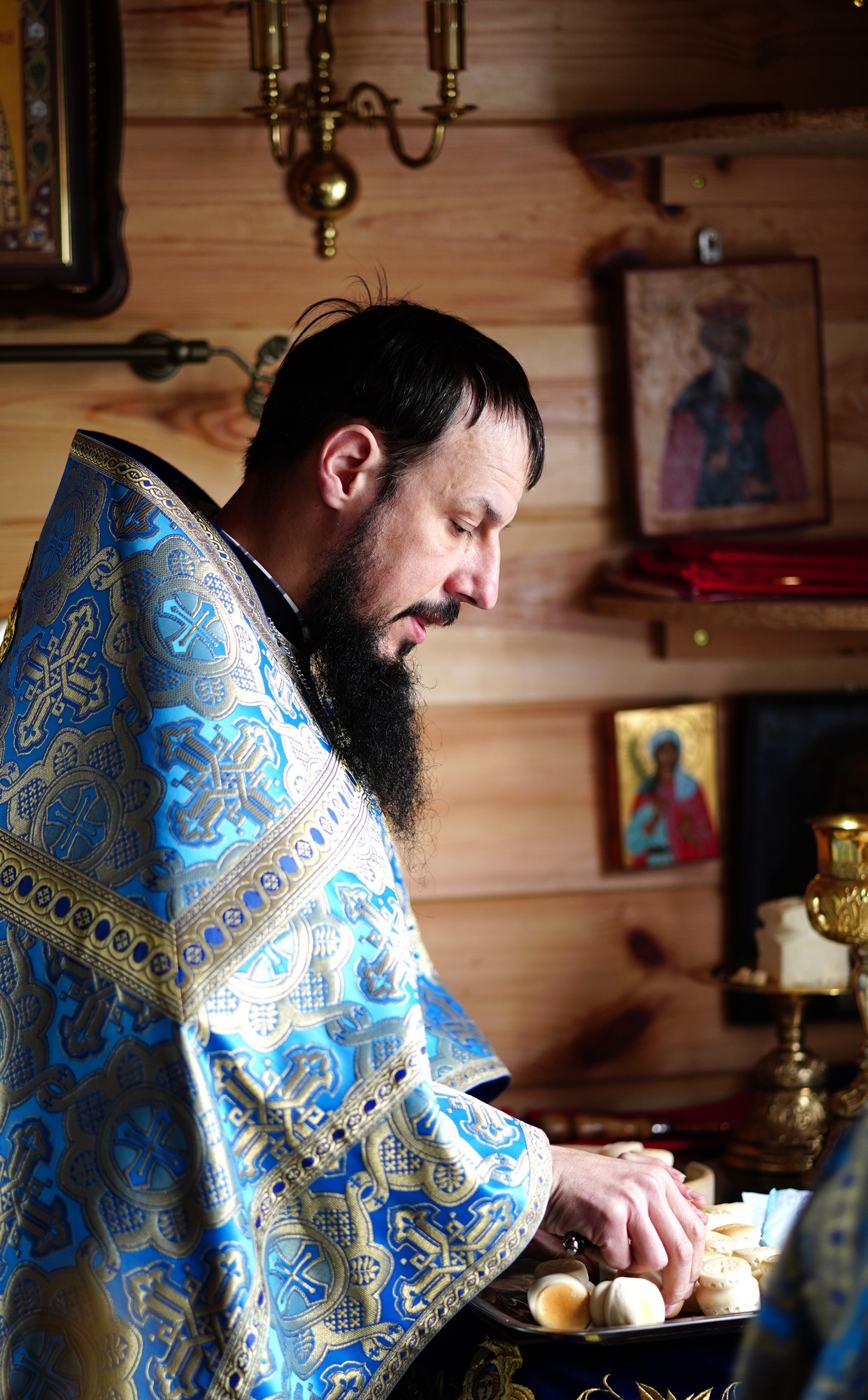 Annunciation feast in Odrynki Skit