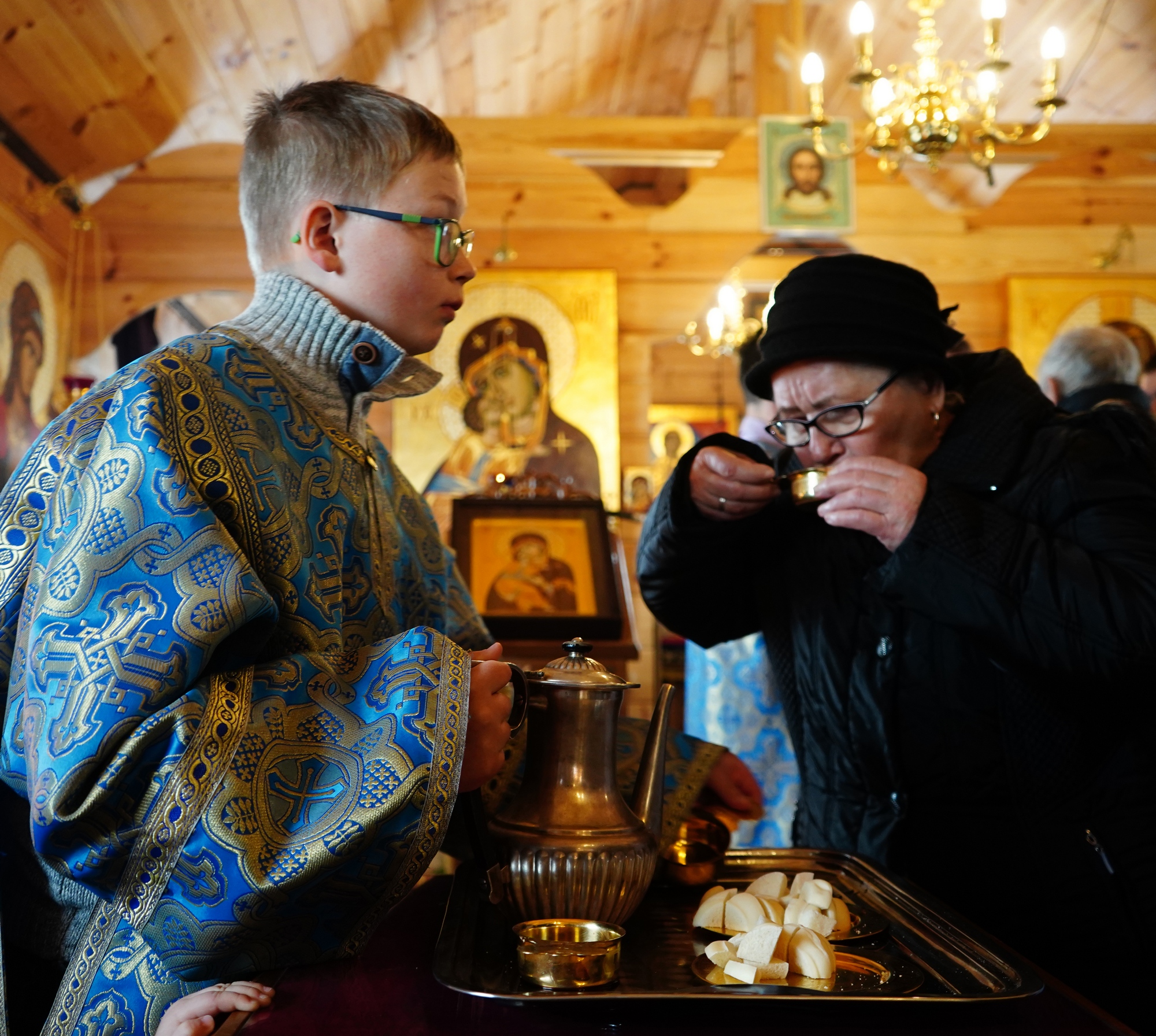 Annunciation feast in Odrynki Skit