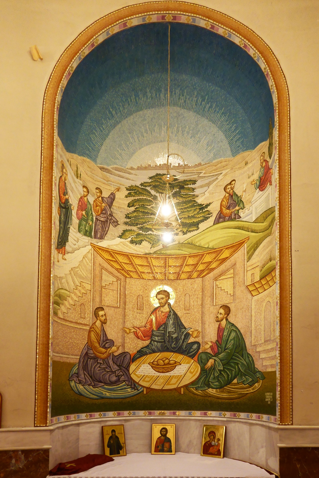 In presbytery of Tirana Cathedral