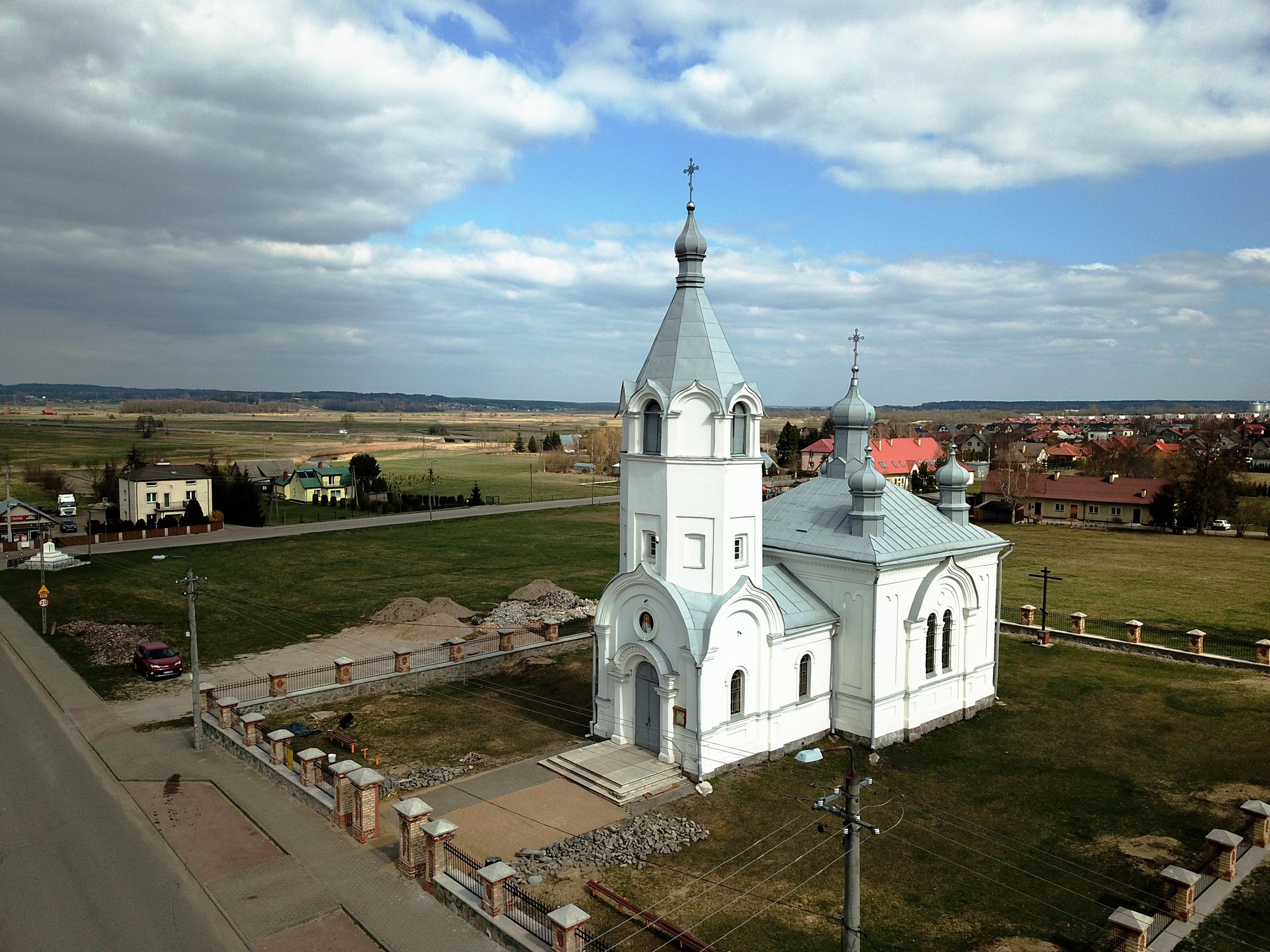 Elevation of the Holy Cross Orthodox church in Białystok