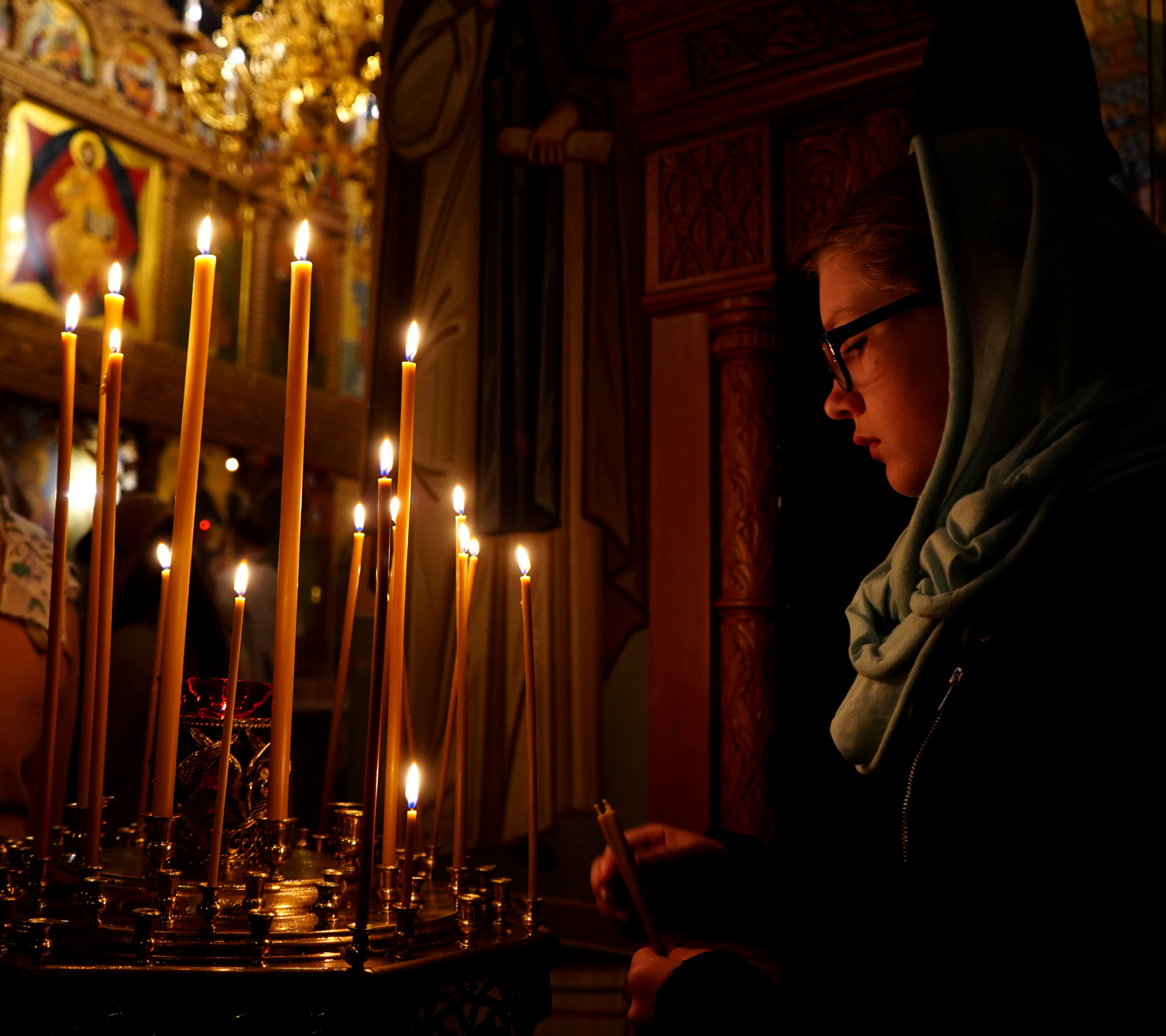 Easter service in Zwierki Convent
