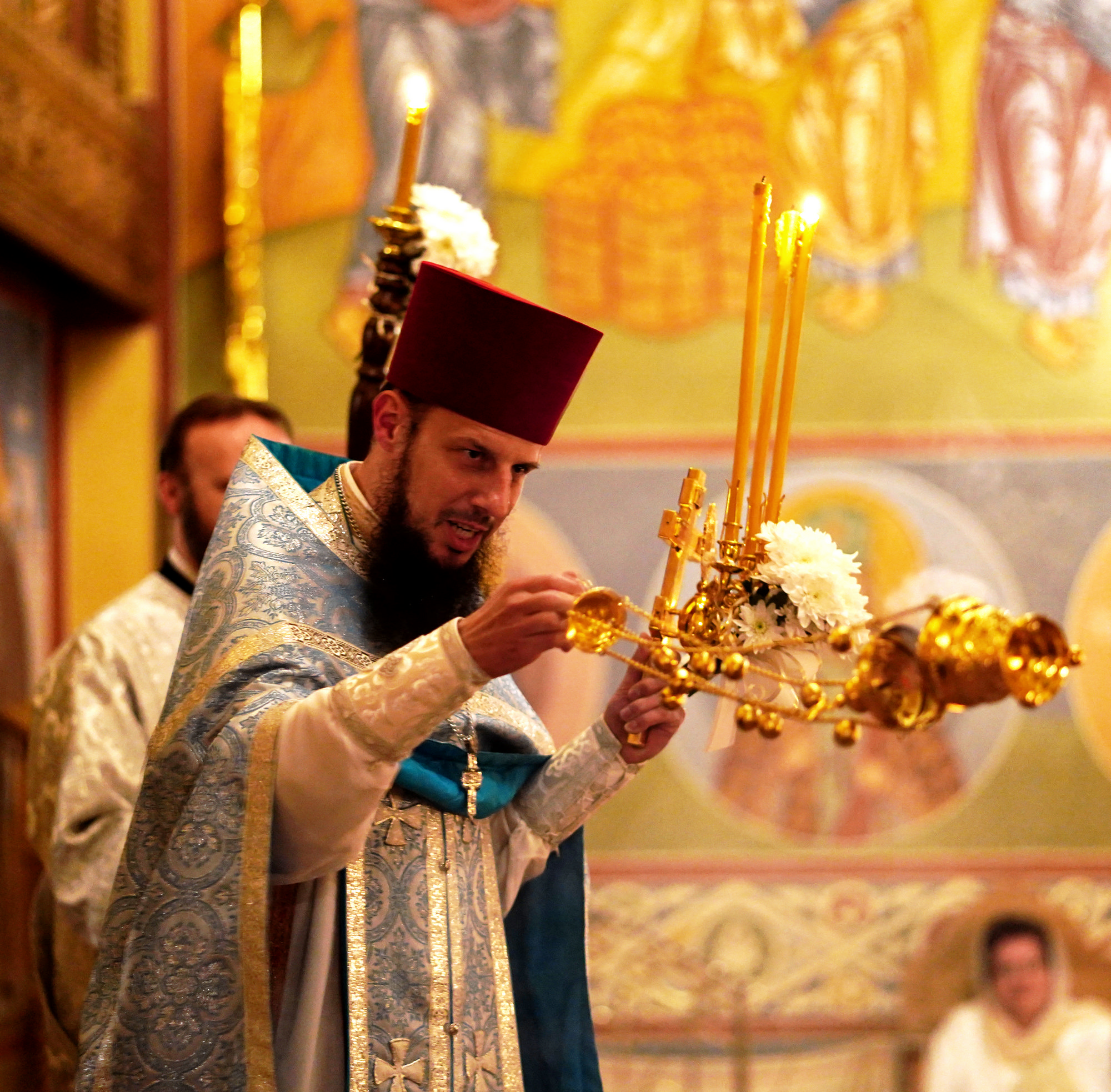 Easter service in Zwierki Convent
