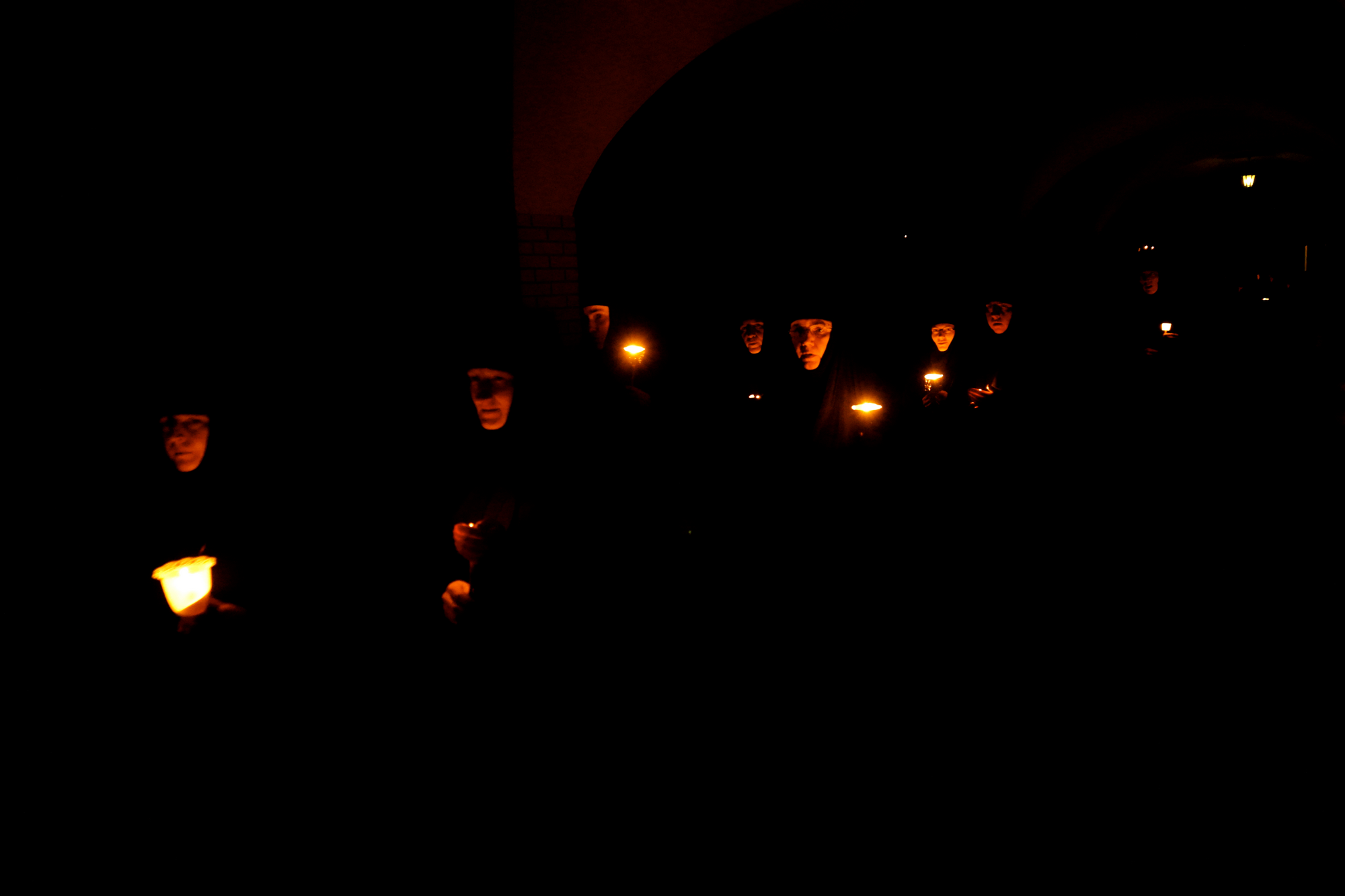 Easter night in Zwierki Convent