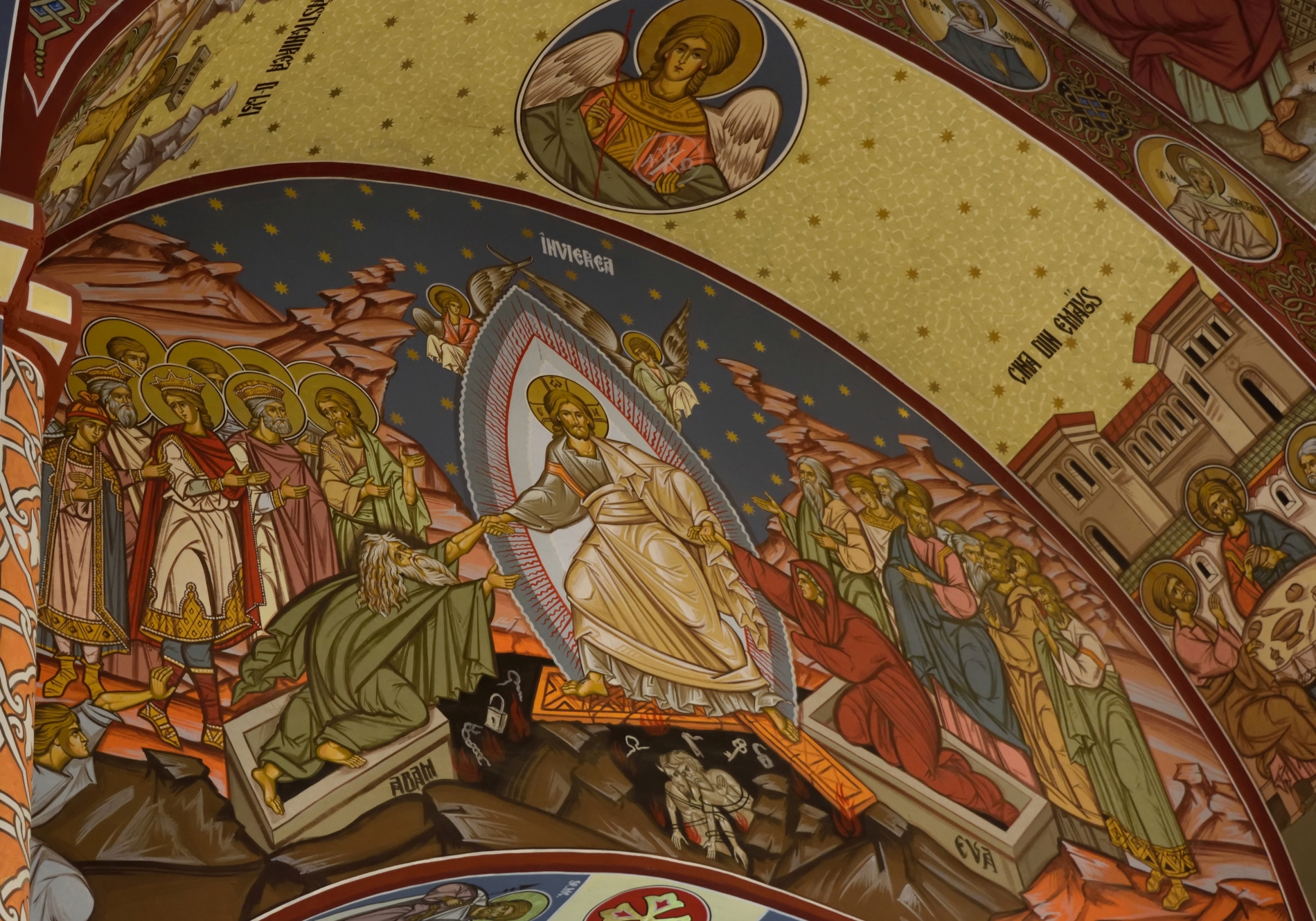 Resurrection icon in Floresti monastery