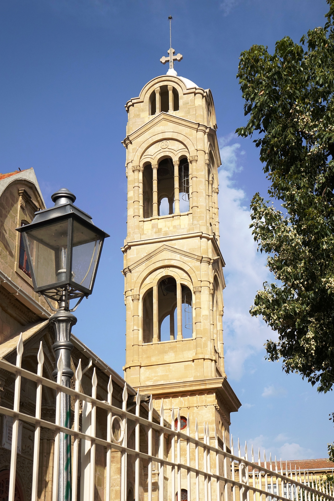 The bell-tower of Faneromeni Mother of God Orthodox church in Nicosia