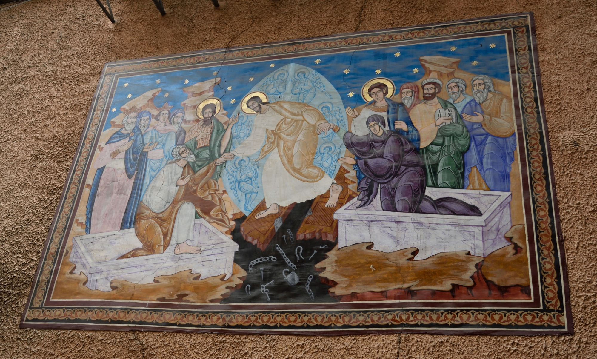 Paschal fresco in Brasov cemetery