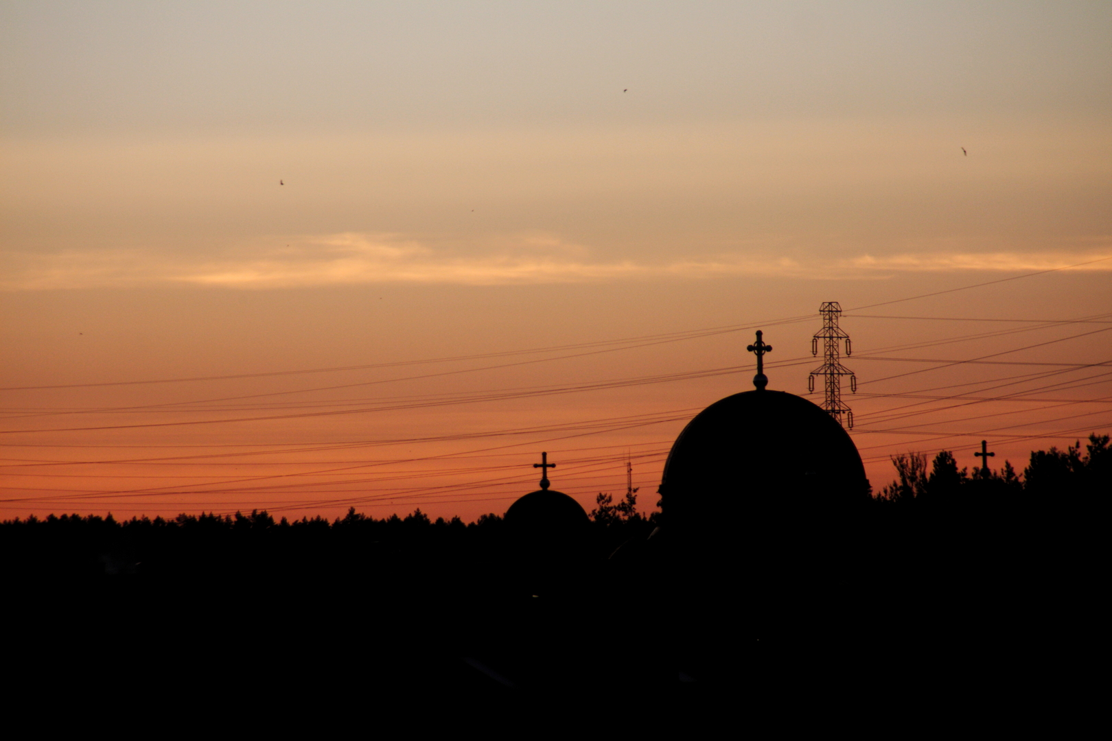 Białostocka Hagia Sophia wieczorową porą