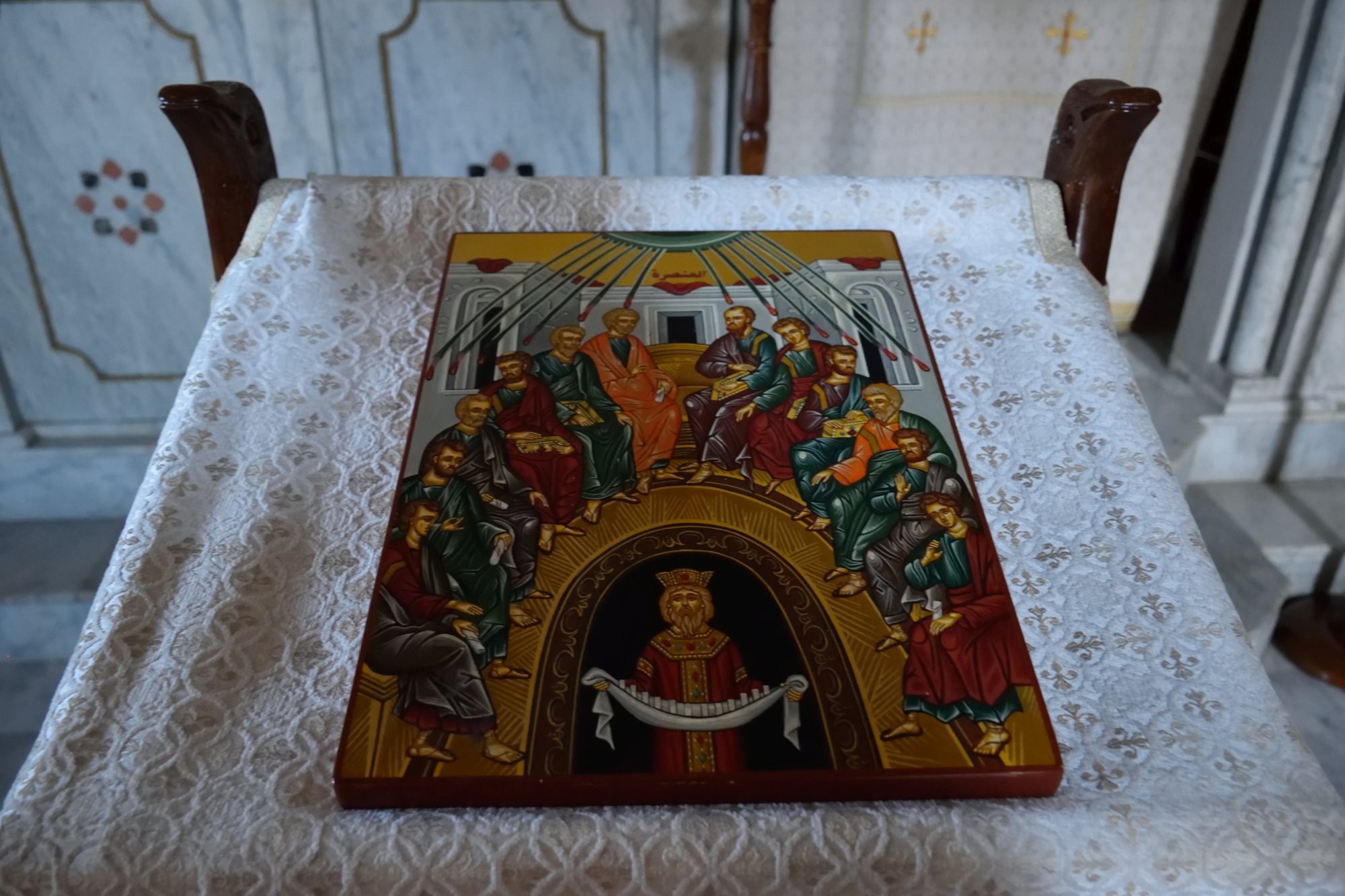 Festal Pentecost icon in An-Nouriyyeh monastery 2019