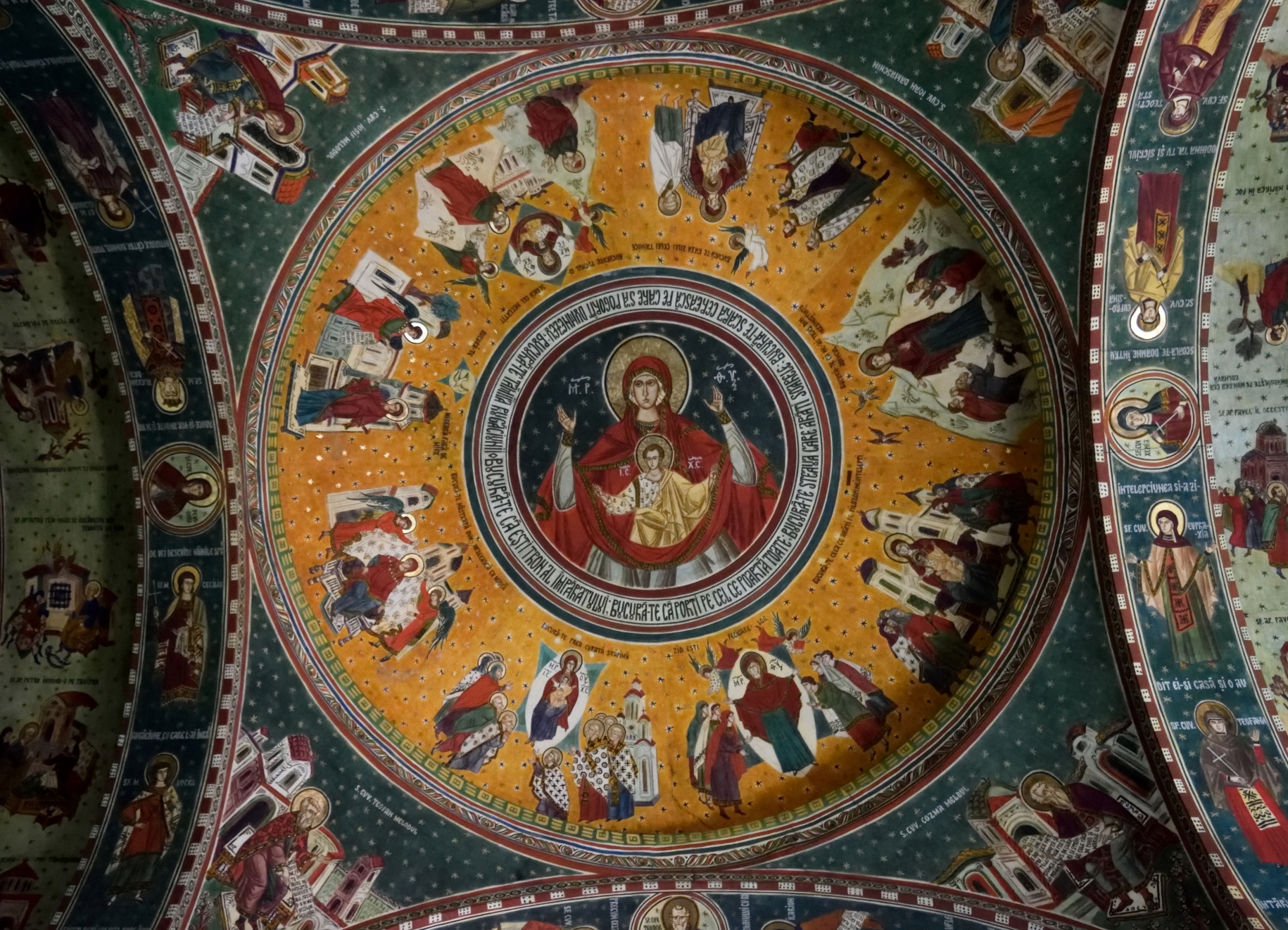 Theotokos fresco in the Constanta cathedral