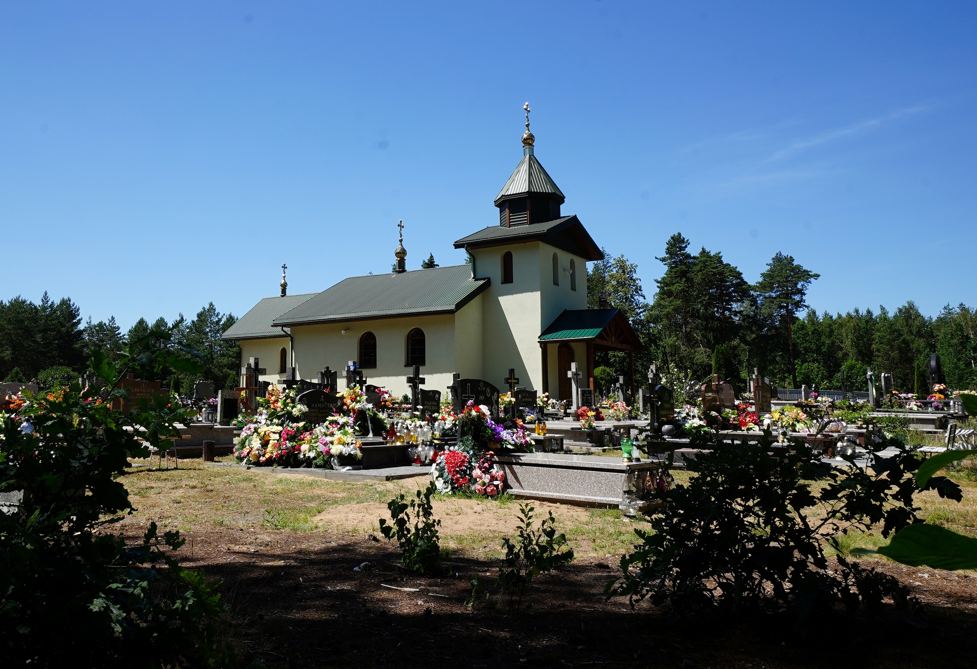 The Orthodox cementary chapel in Lewkowo Nowe