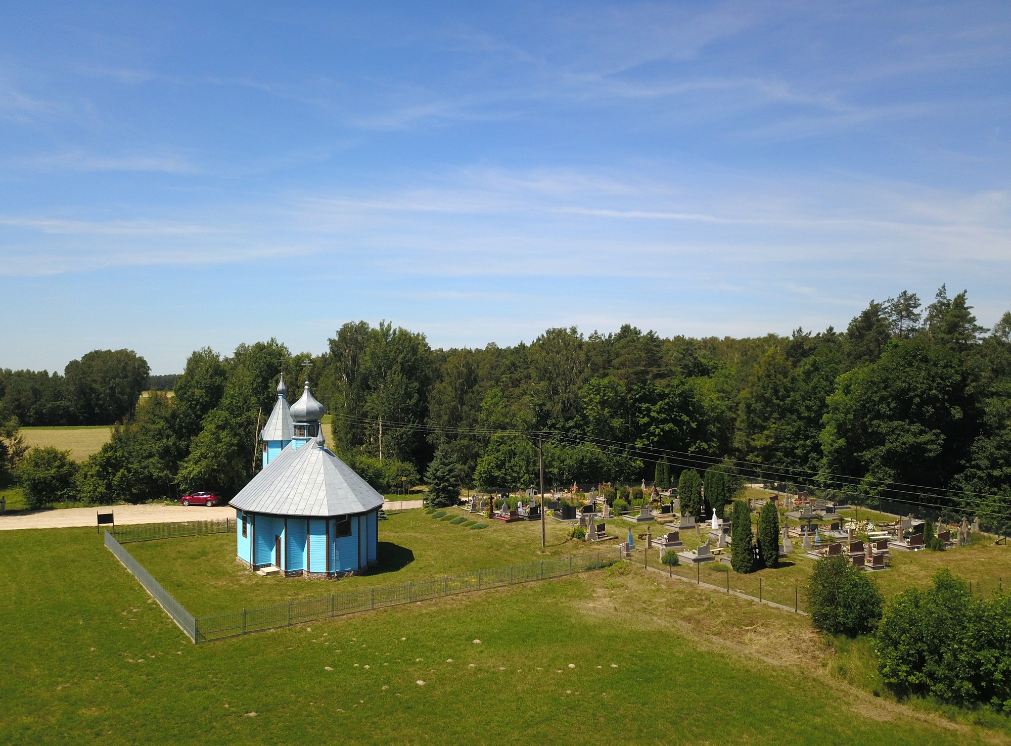 The Orthodox cementary chapel in Szastały