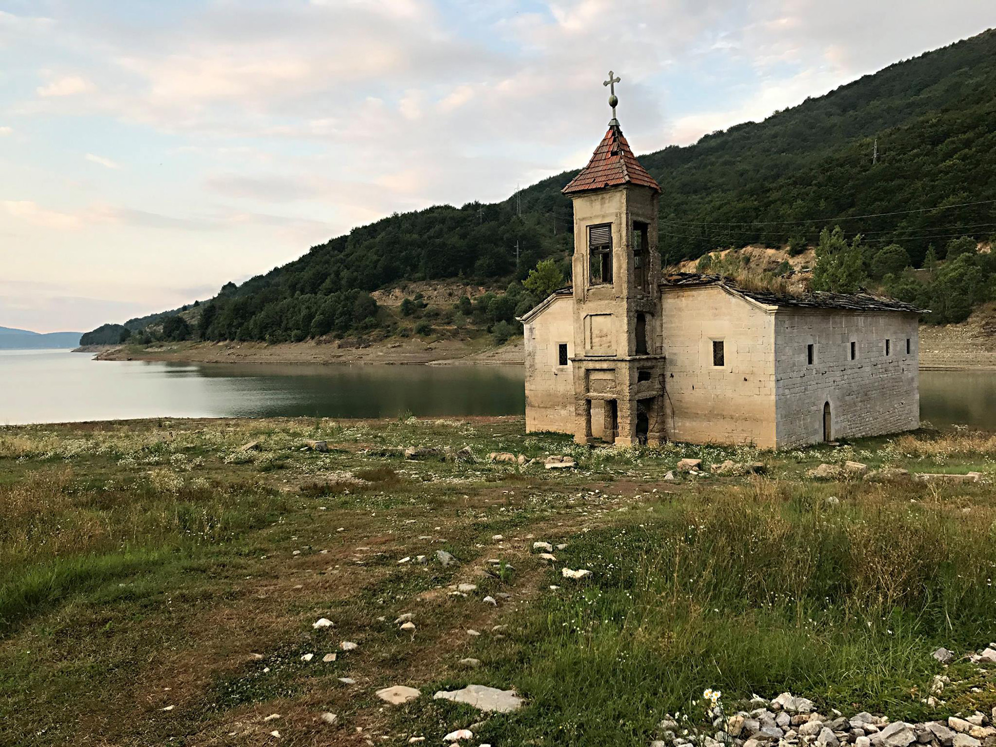 old church st Nikola under wather - Mavrovo
