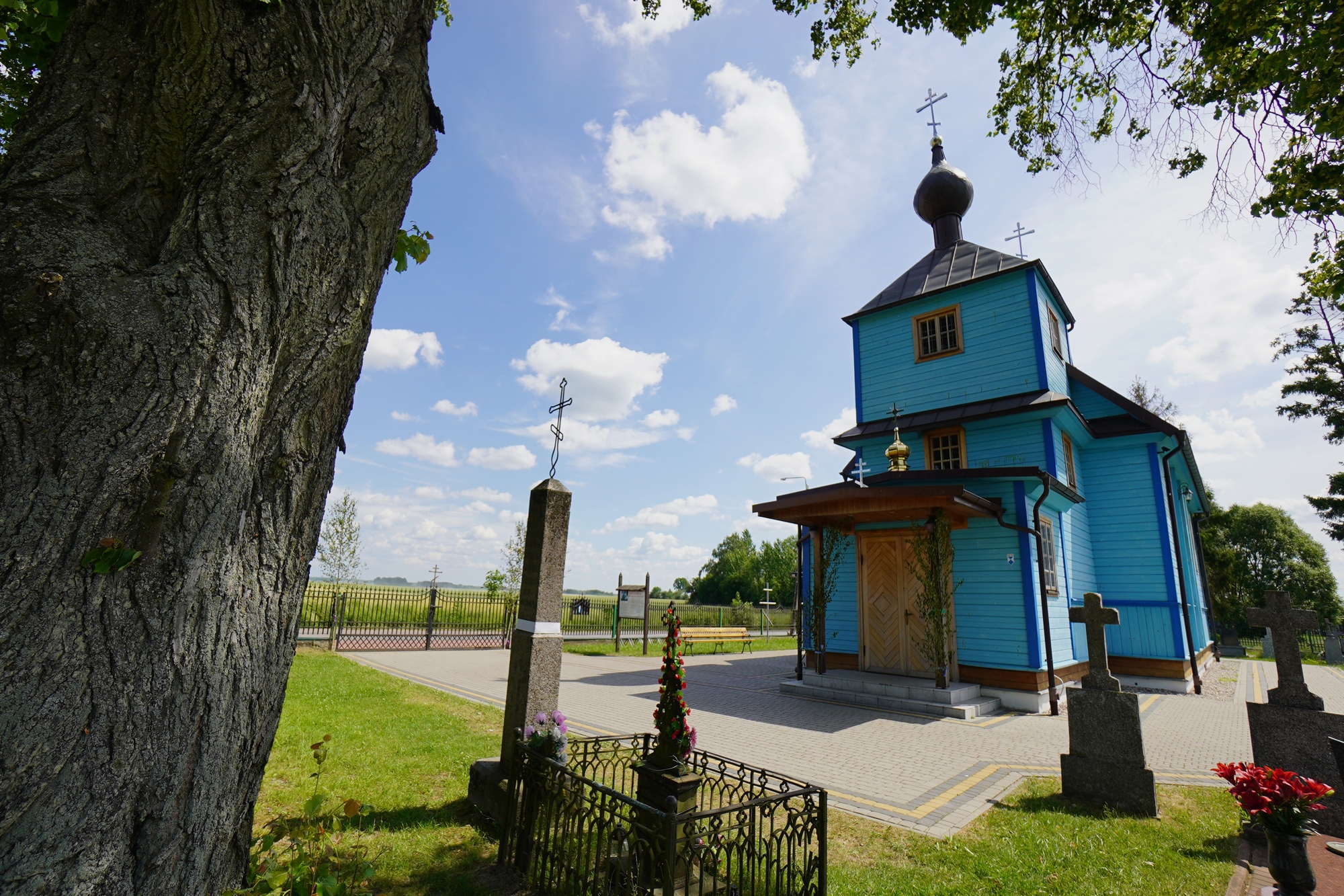The Orthodox cementary chapel in Augustowo