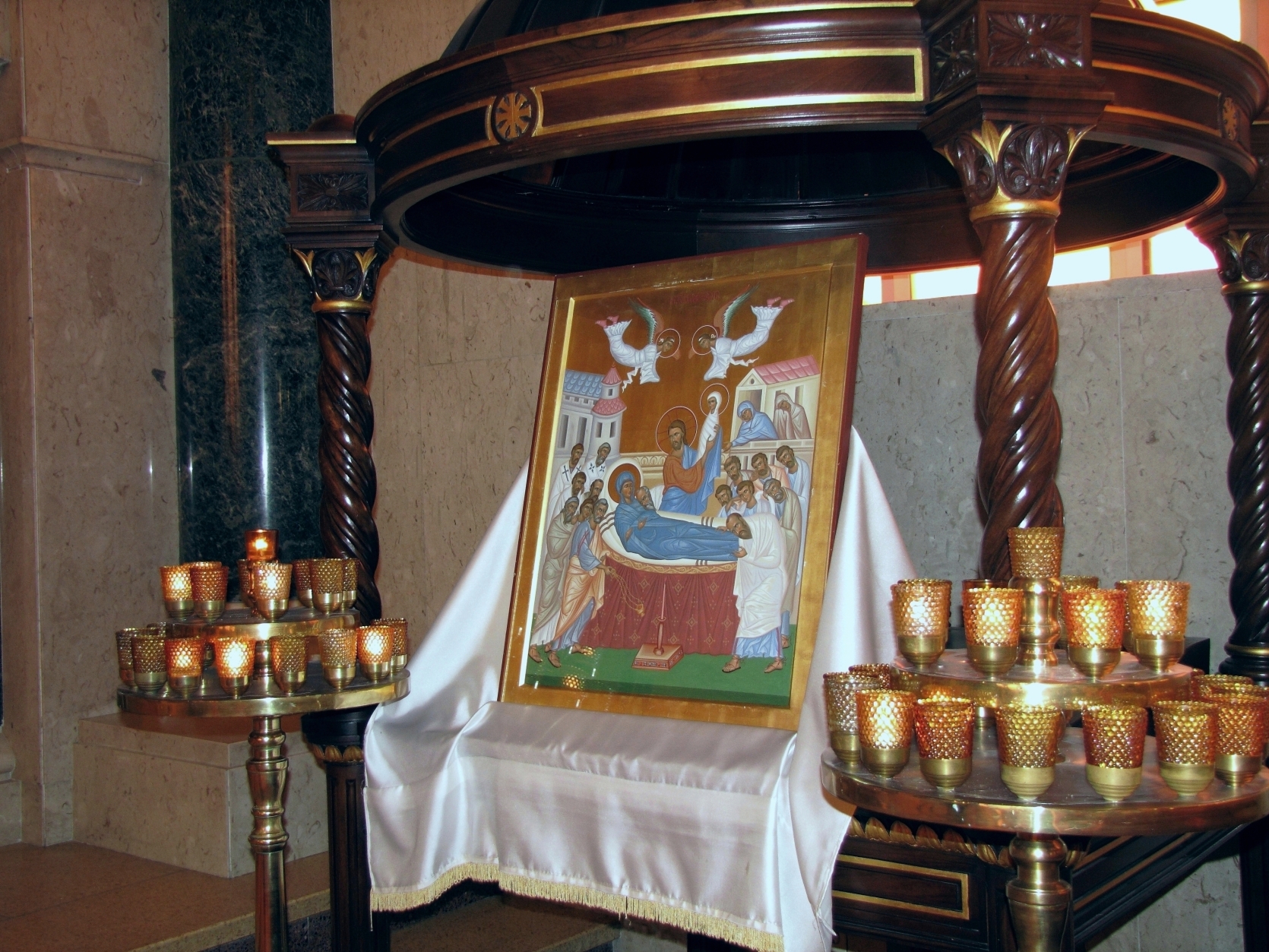 Dormition icon in Saint Sophia cathedral in Washington DC