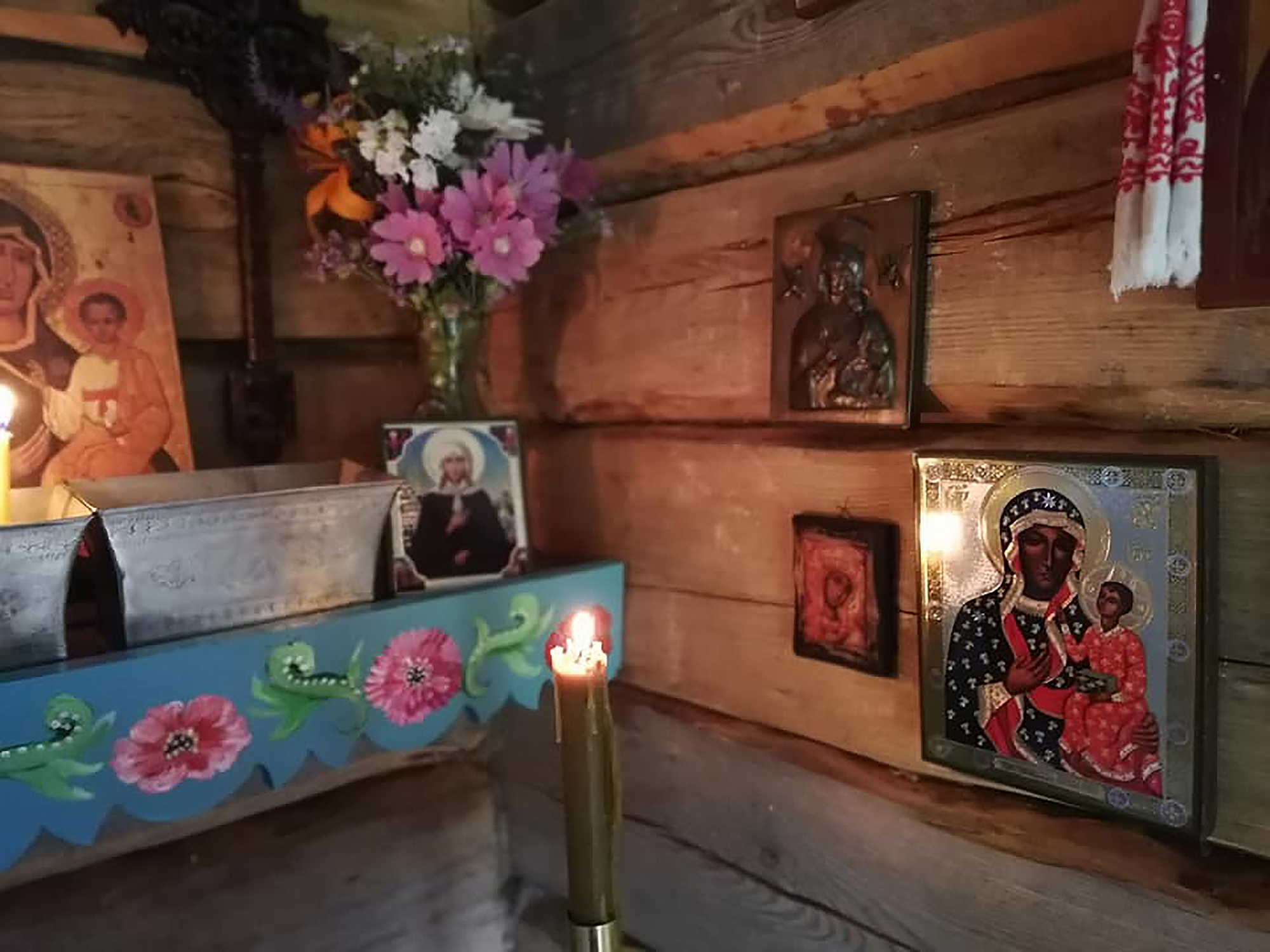 Evening in our little chapel