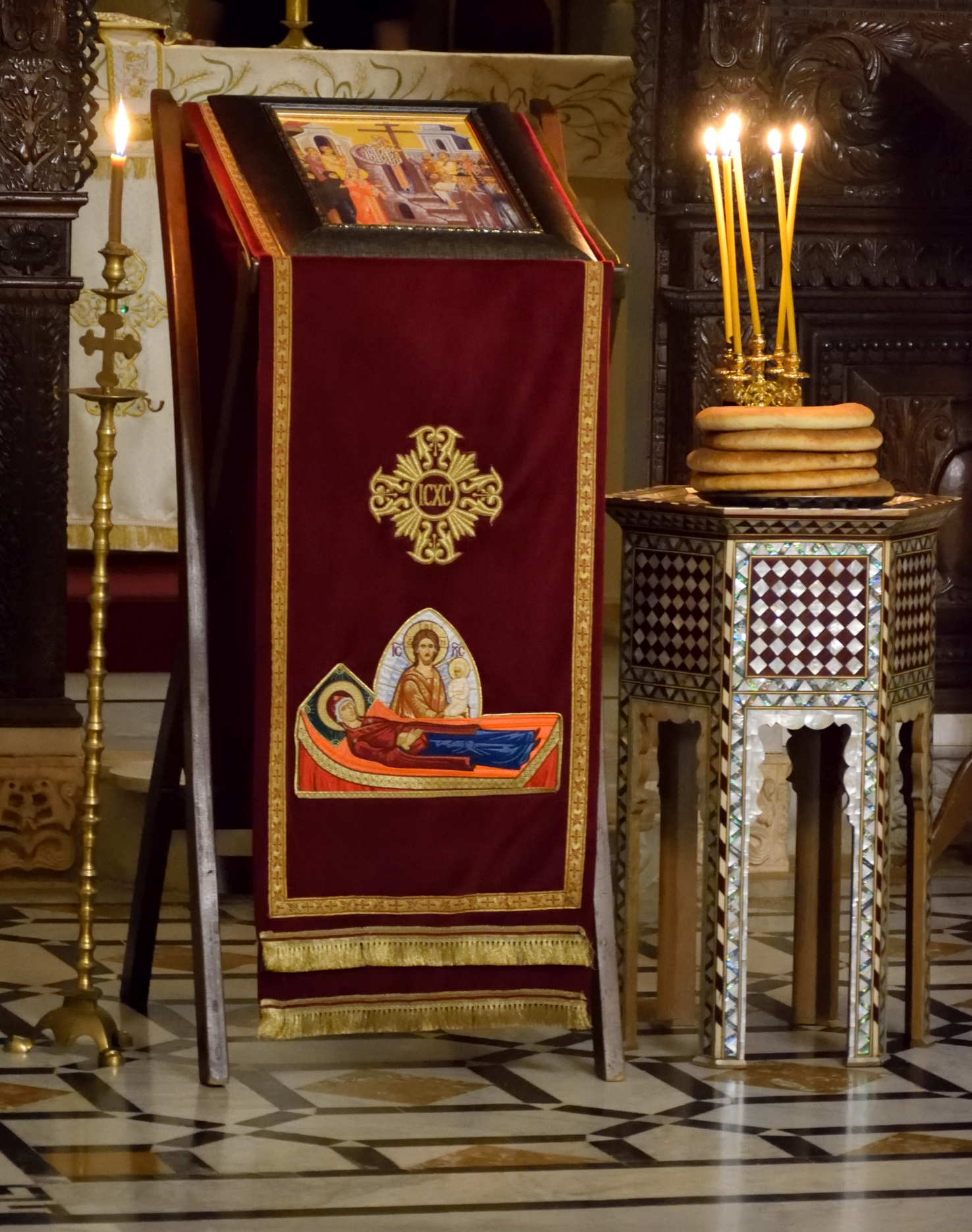 Litiya at the Exaltation of the Holy Cross feast in Balamand 2019