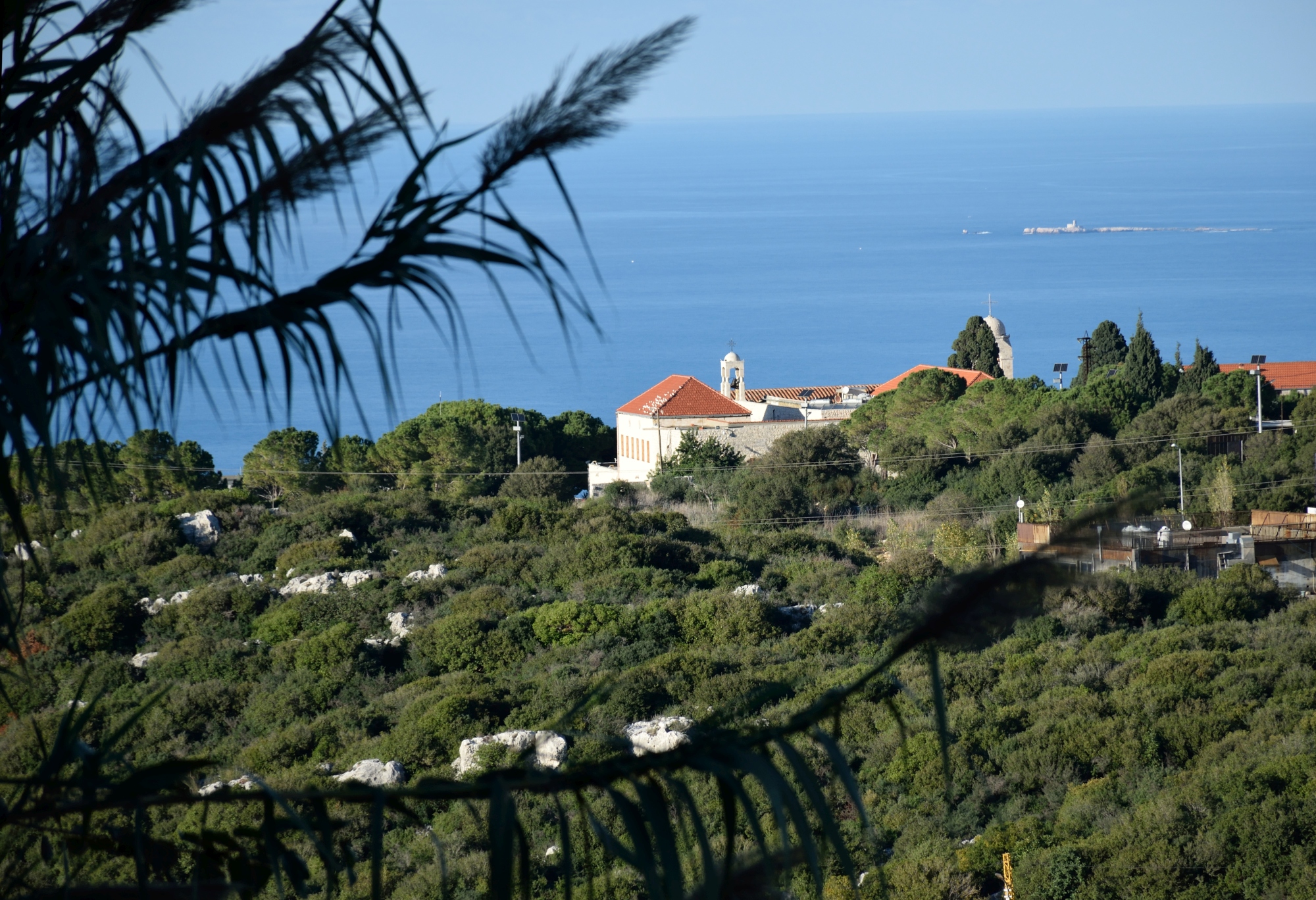 Glance from the top at the Balamand monastery