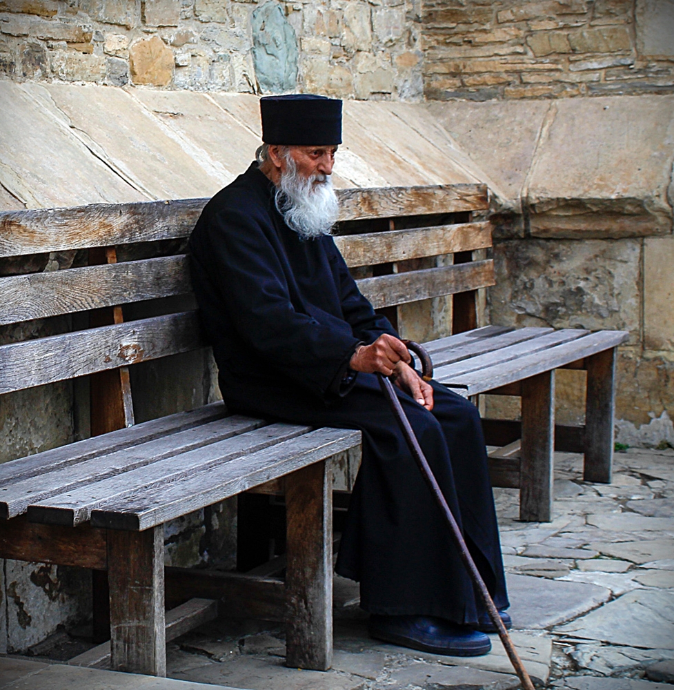 Monk at Neamt Monastery