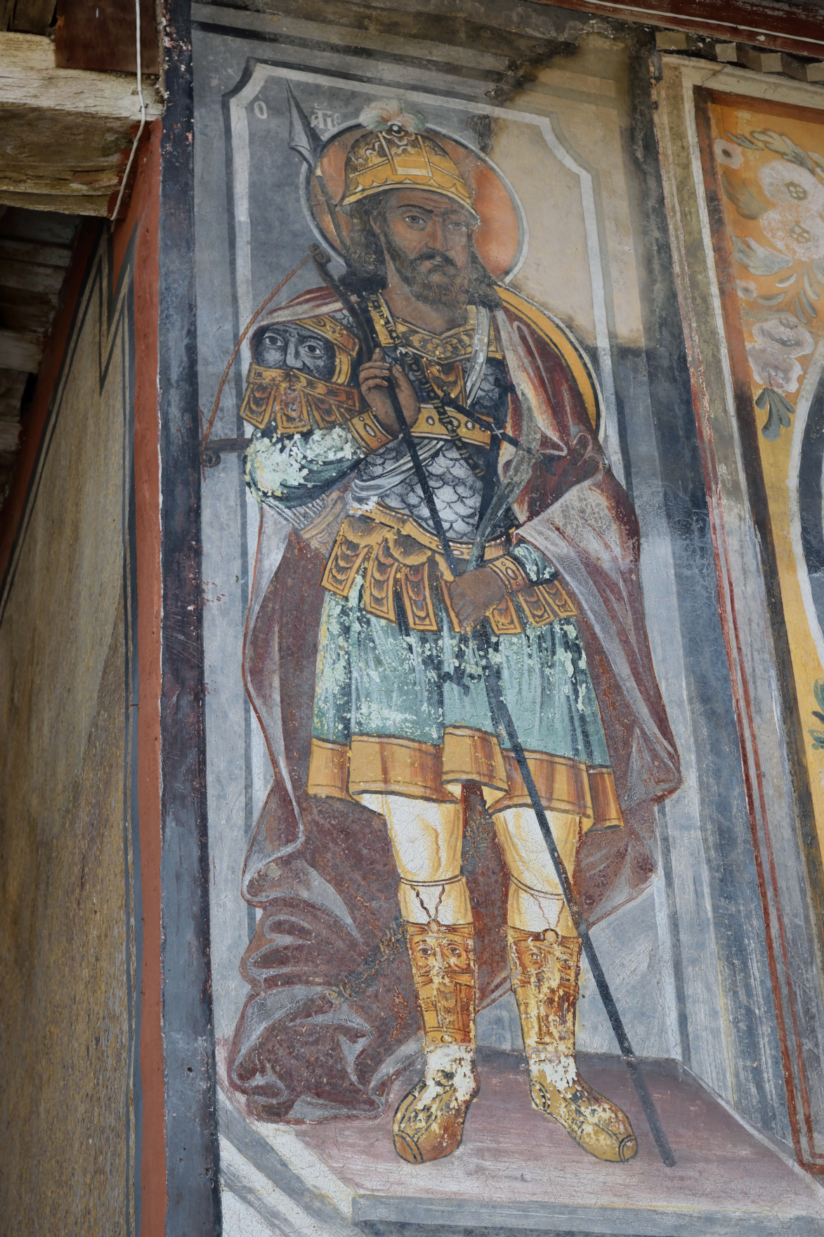 Jeden z fresków w monasterze Baczkowo