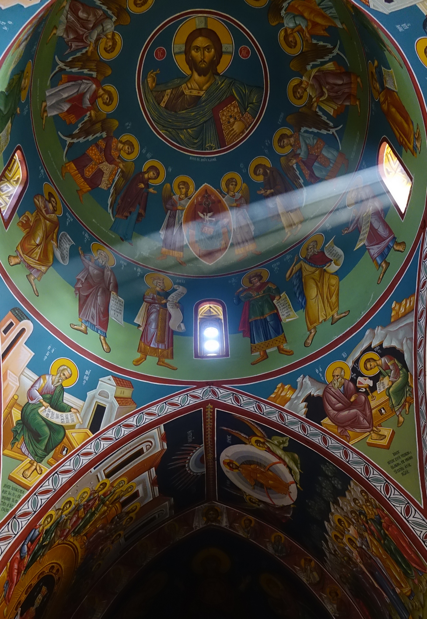 The dome of In St. Euthamianos Orthodox church close to Lefkara