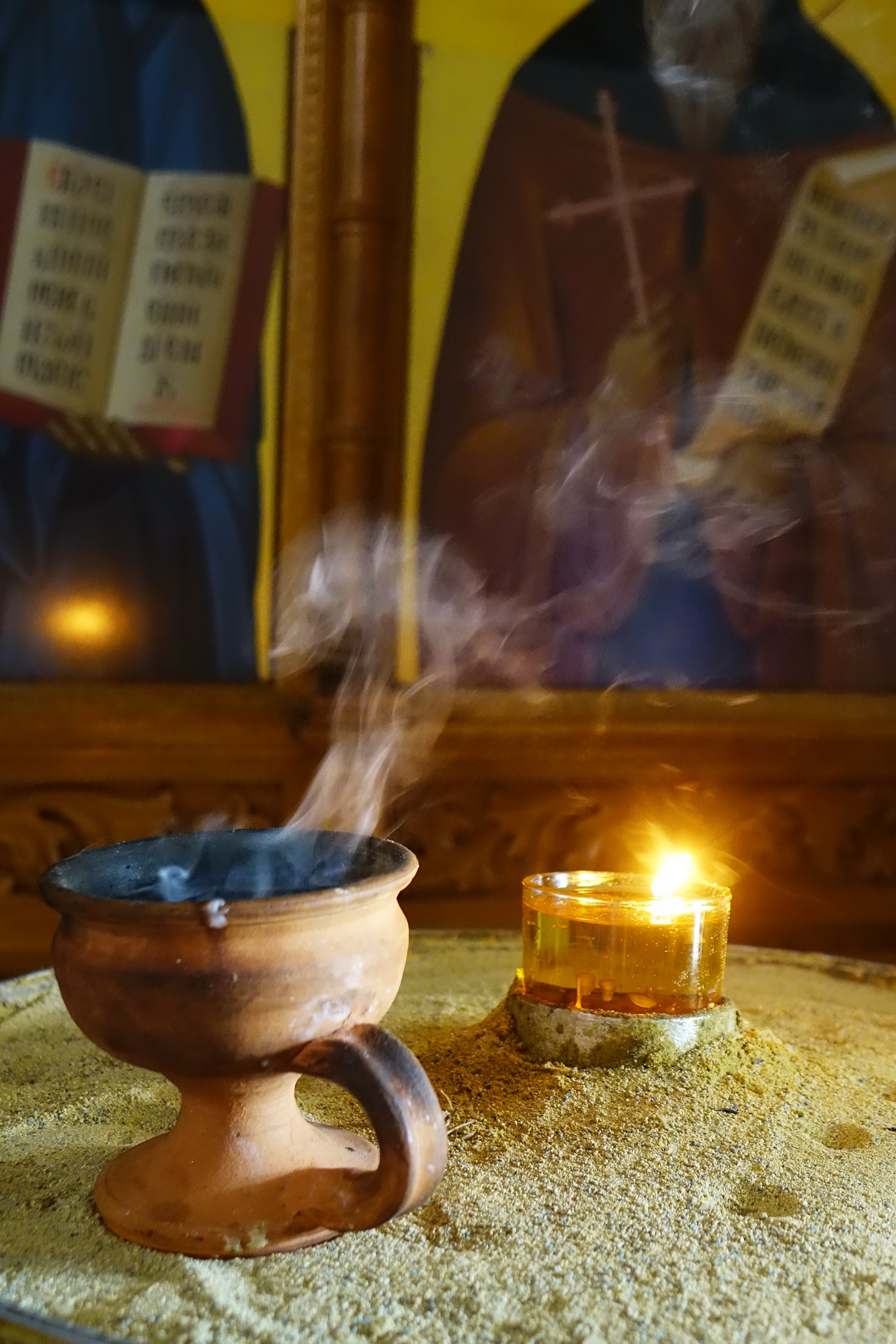 In St. John the Baptist Orthodox church in Pano Lefkara 