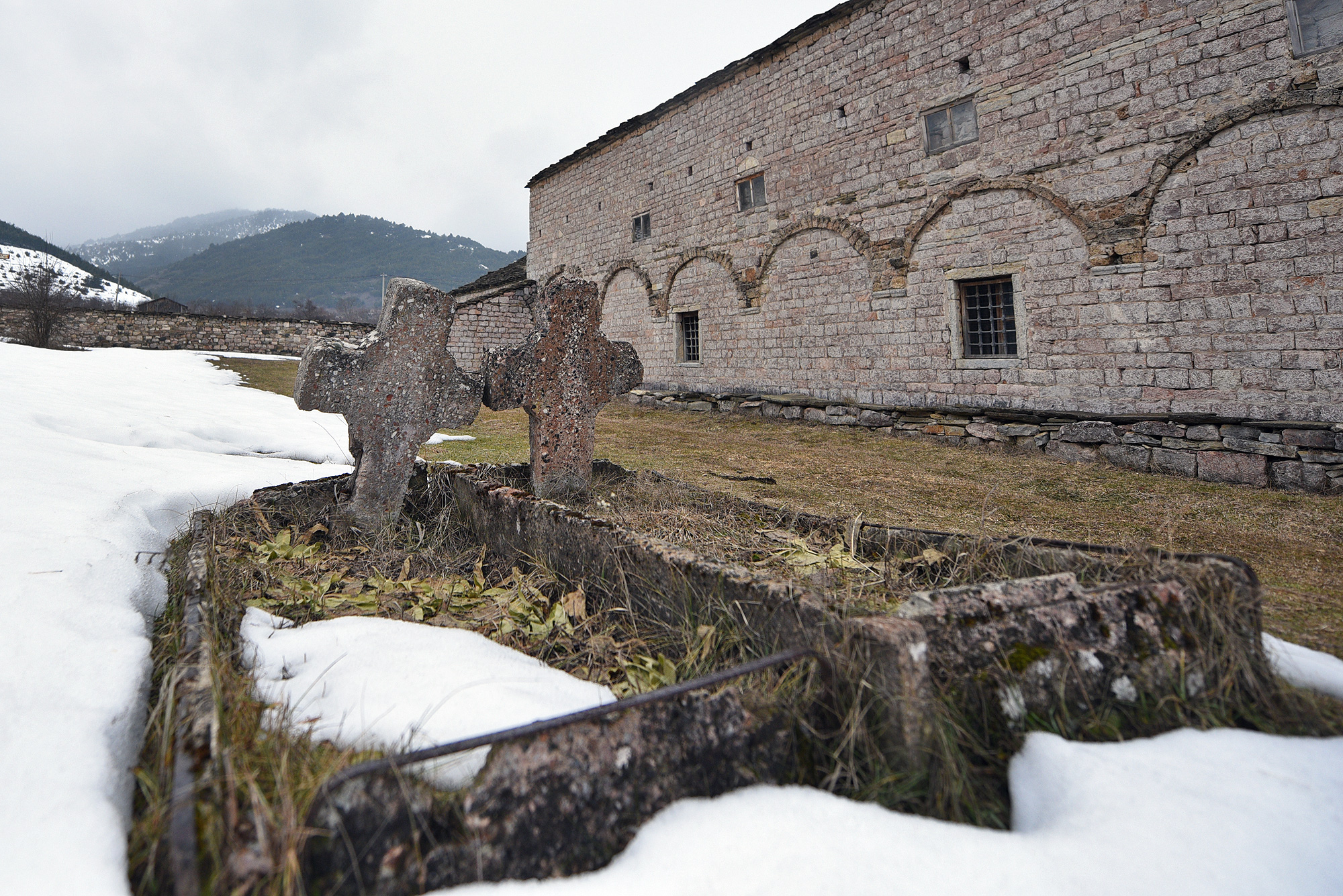 Archangels Orthodox church in Voskopoje
