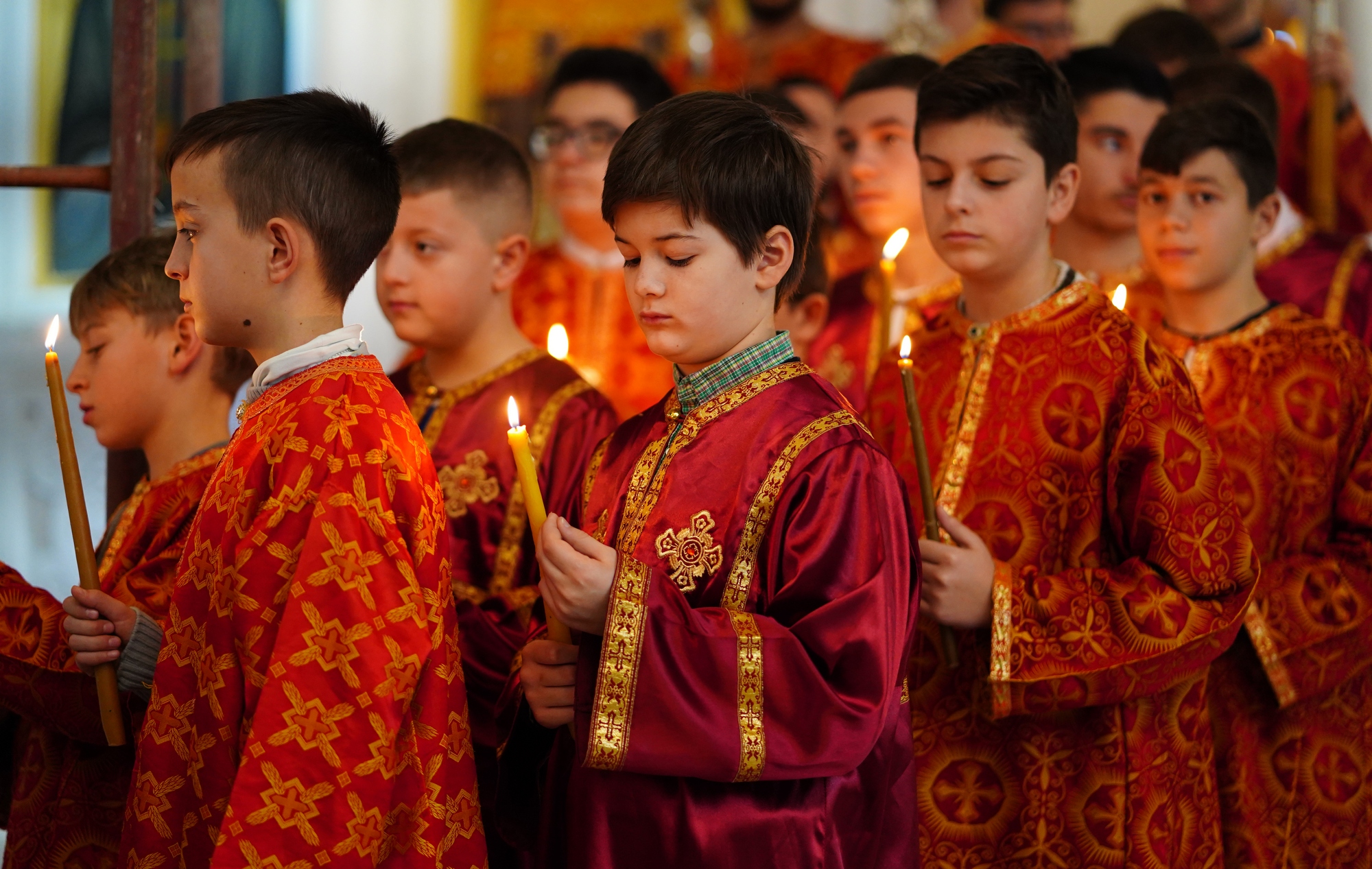 The Divine Liturgy in Ressurestion of Christ Cathedral in Tirana