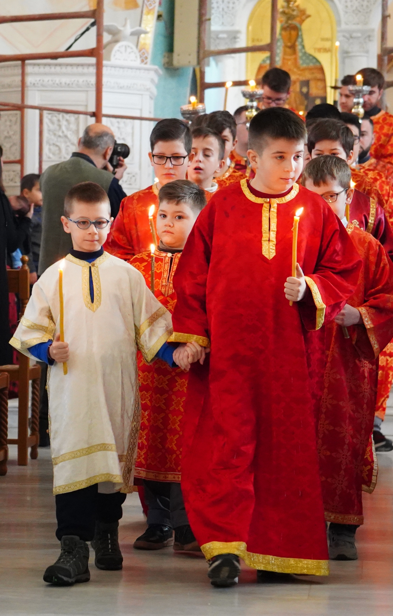 The Divine Liturgy in Ressurestion of Christ Cathedral in Tirana 