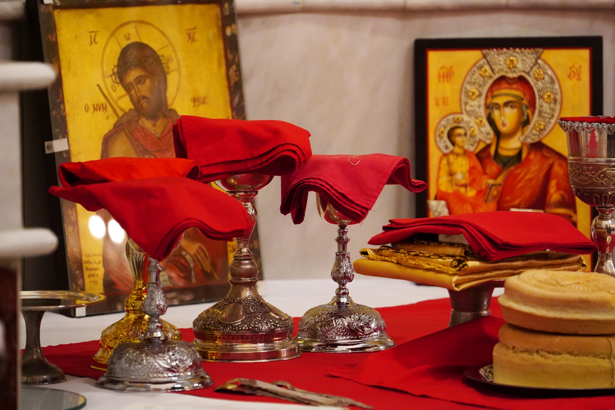 The Divine Liturgy in Ressurestion of Christ Cathedral in Tirana