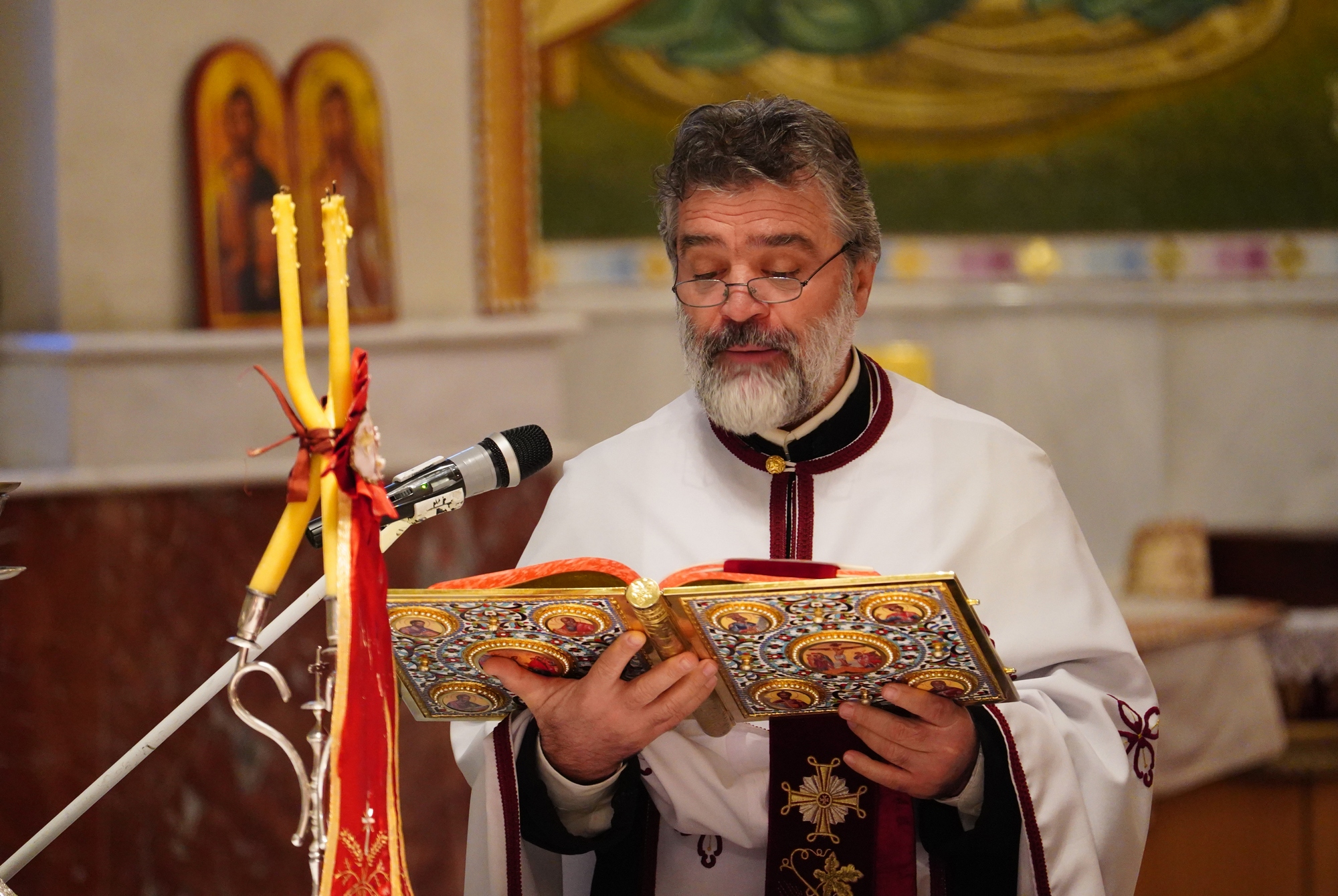 The Divine Liturgy in Ressurestion of Christ Cathedral in Tirana