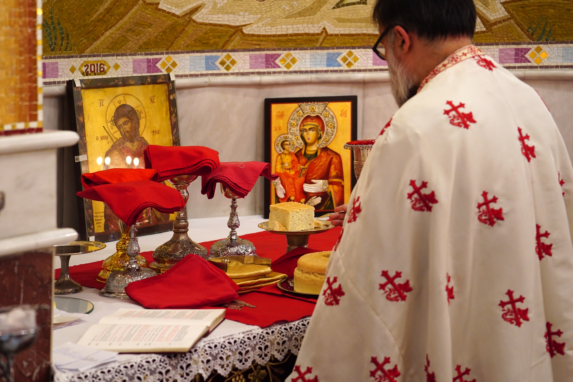 The Divine Liturgy in Ressurestion of Christ Cathedral in Tirana