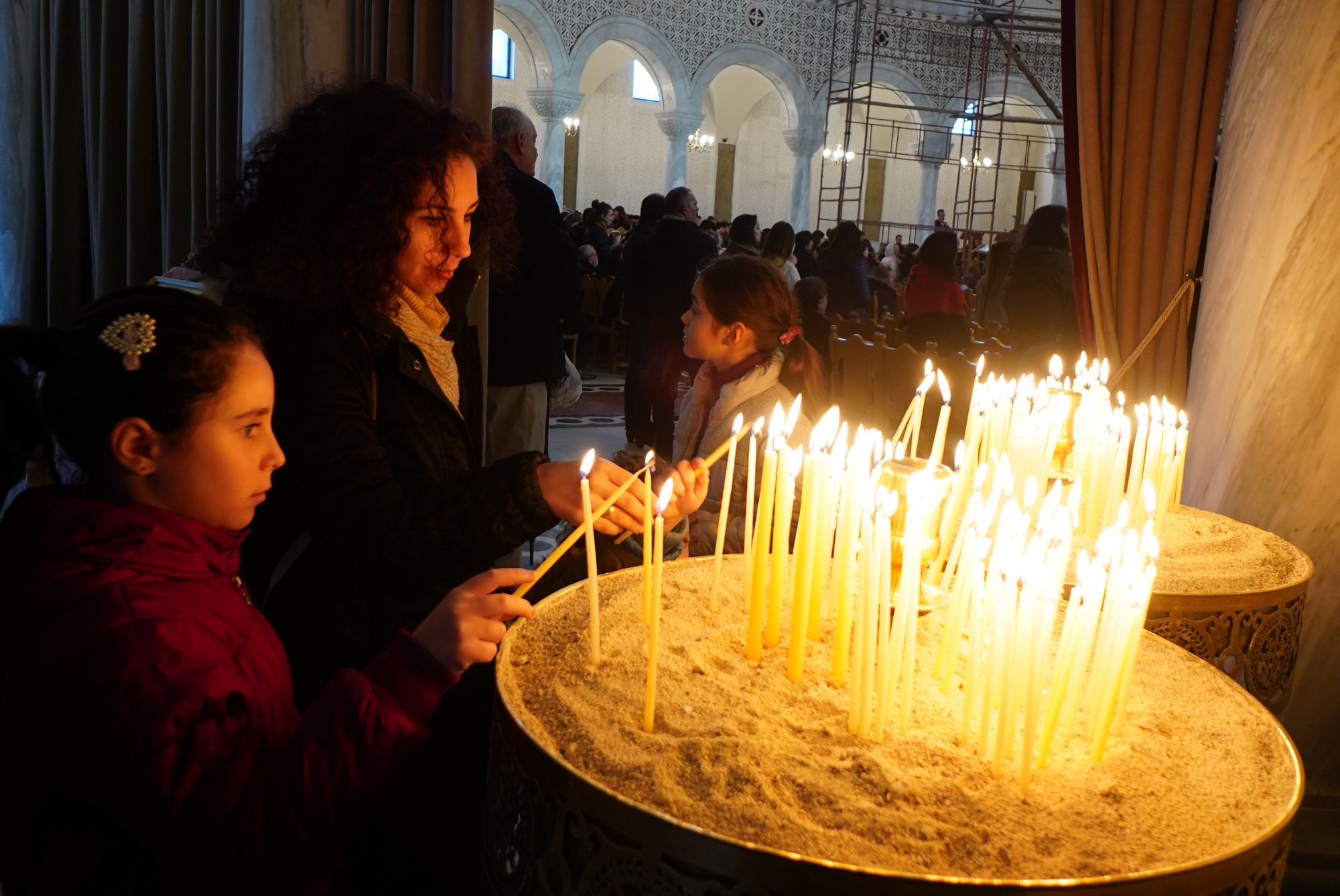 The Divine Liturgy in Ressurestion of Christ Cathedral in Tirana
