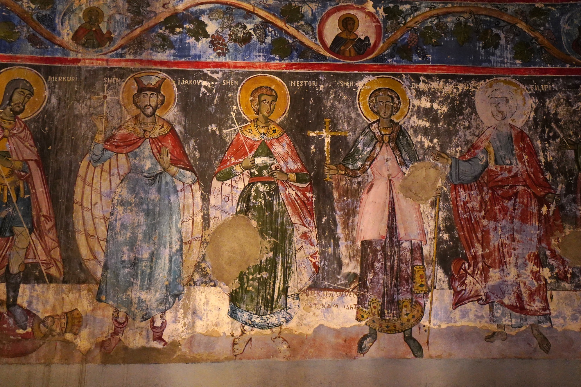 Fresco from Orthodox church in Bubullima 