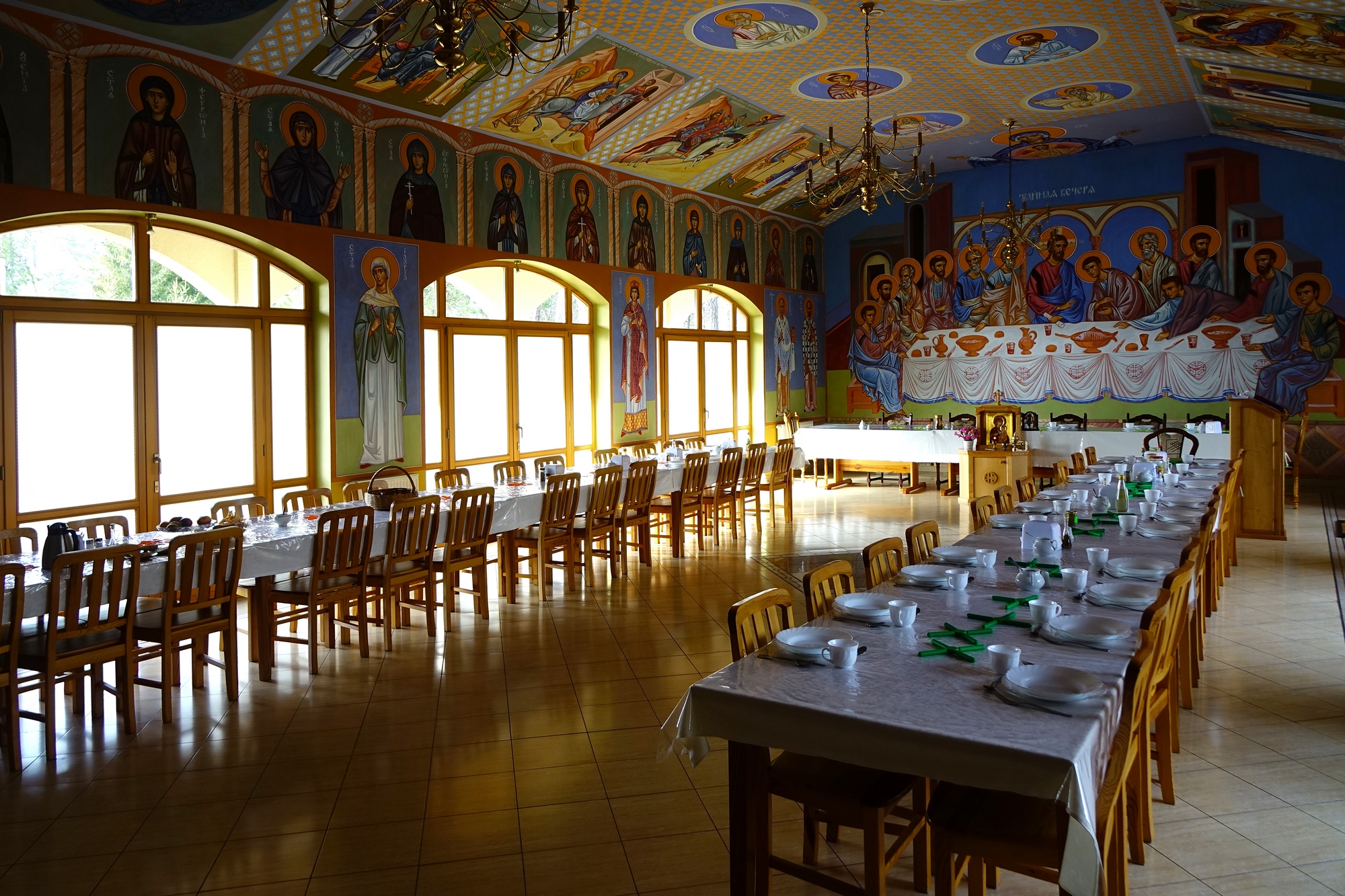 The refectory Orthodox church in Sts. Martha and Mary Convent in Grabarka