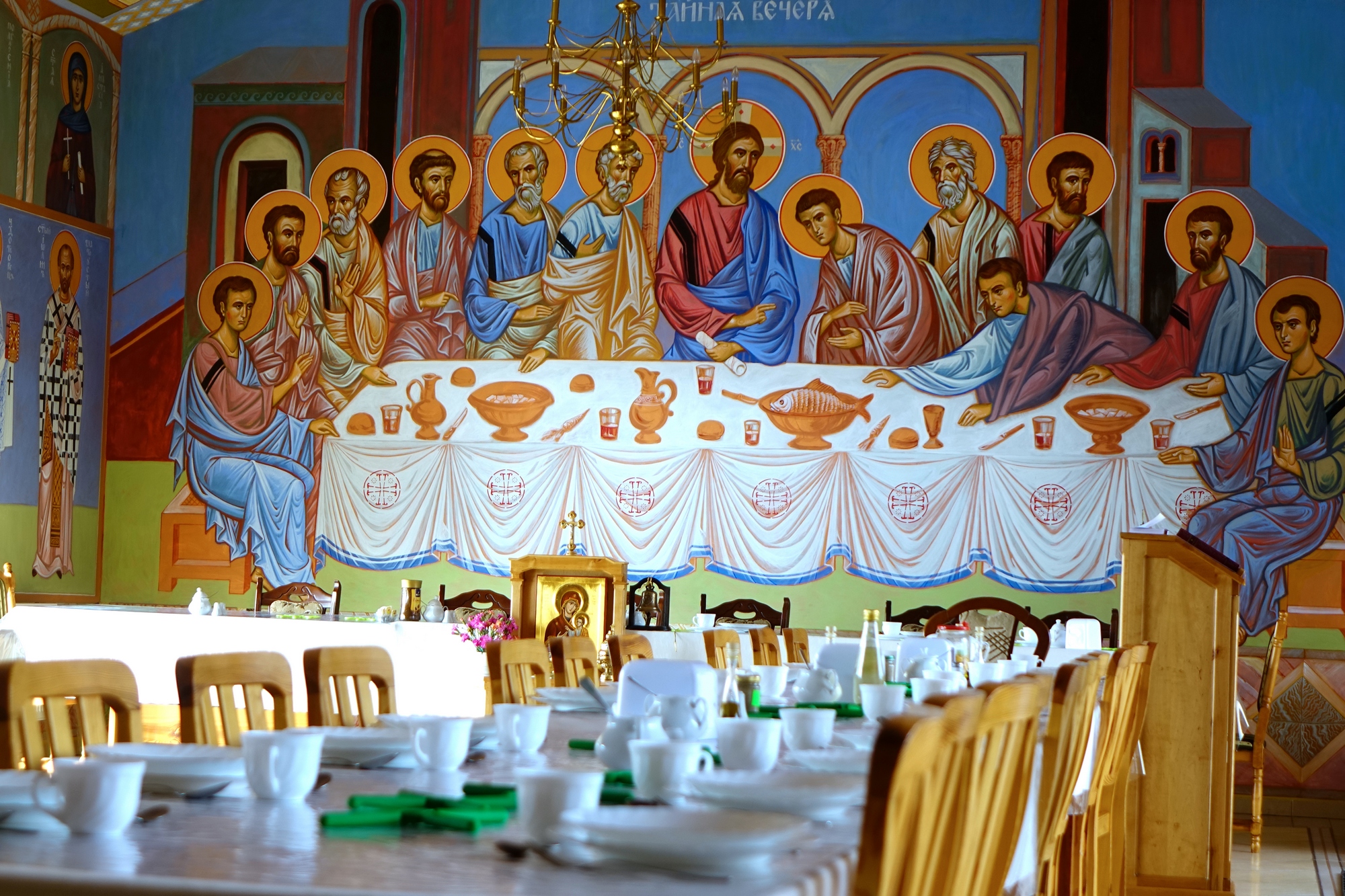 The refectory Orthodox church in Sts. Martha and Mary Convent in Grabarka