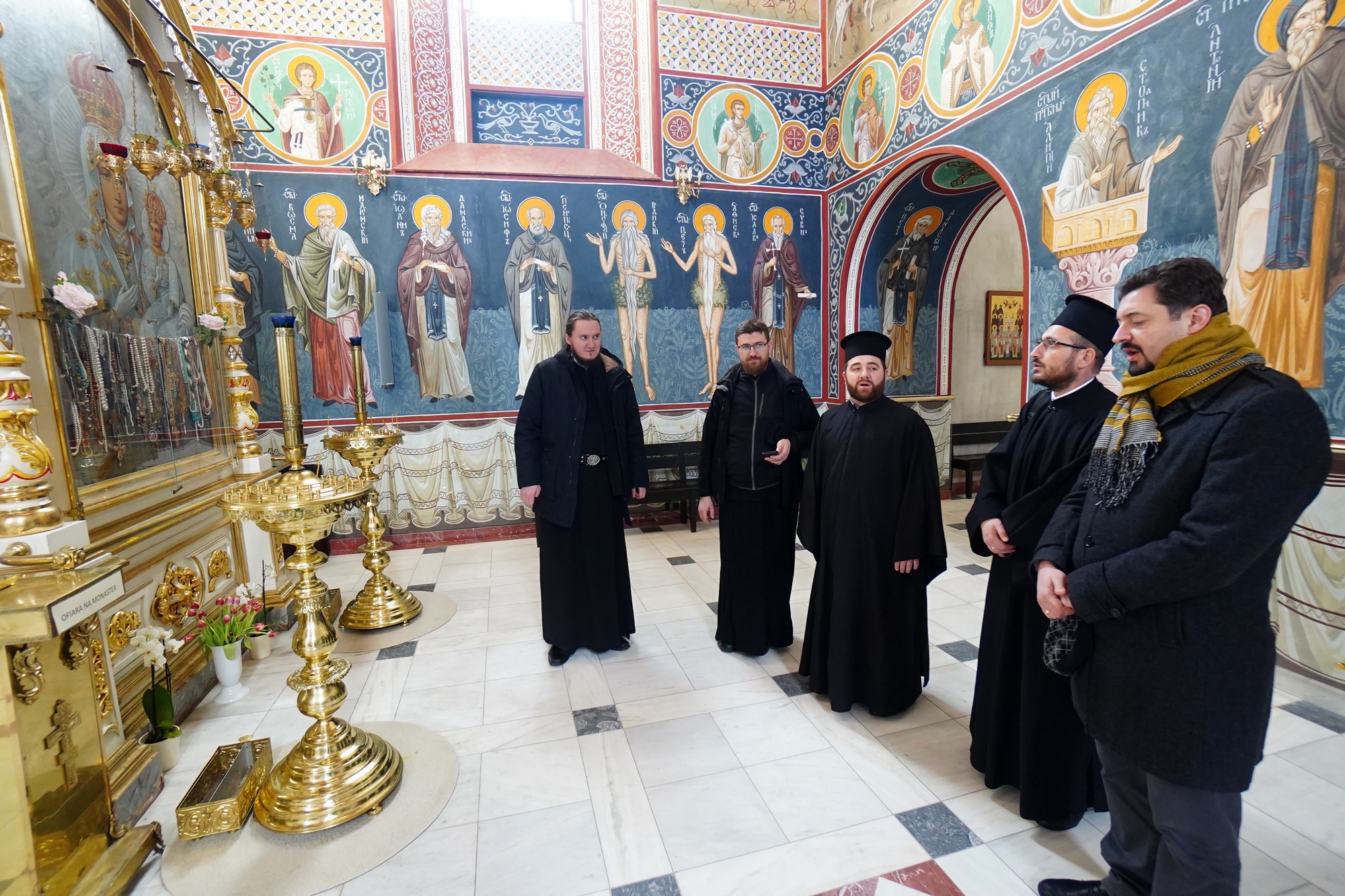 Prayer in front of Supraśl Icon of the Mother of God in Supraśl Monastery