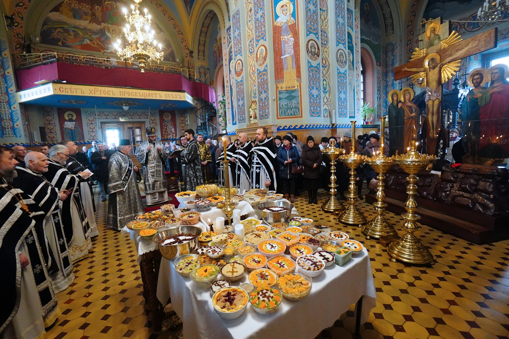 Blessing of kolivo in the momory of St. Thedore Thyrone in St. Nicholas Cathedral in Białystok