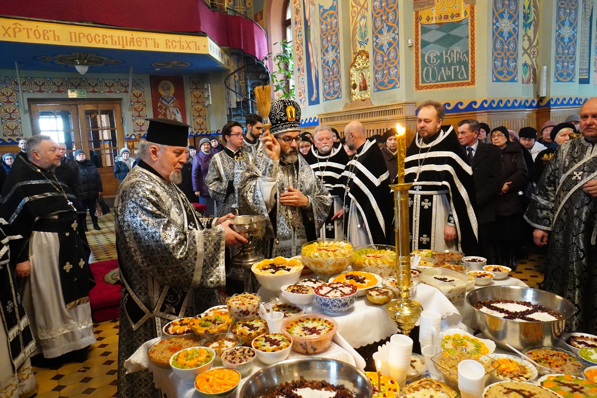 Blessing of kolivo in the momory of St. Thedore Thyrone in St. Nicholas Cathedral in Białystok