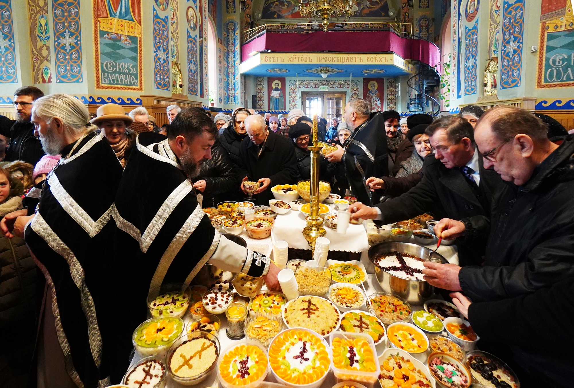 Blessing of kolivo in the momory of St. Thedore Thyrone in St. Nicholas Cathedral in Białystok