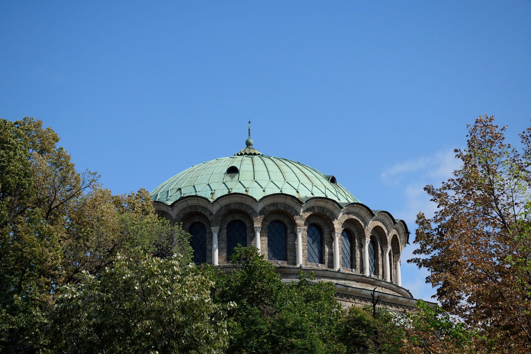 Kopuła cerkwi Św. Niedzieli na zewnątrz, Sofia