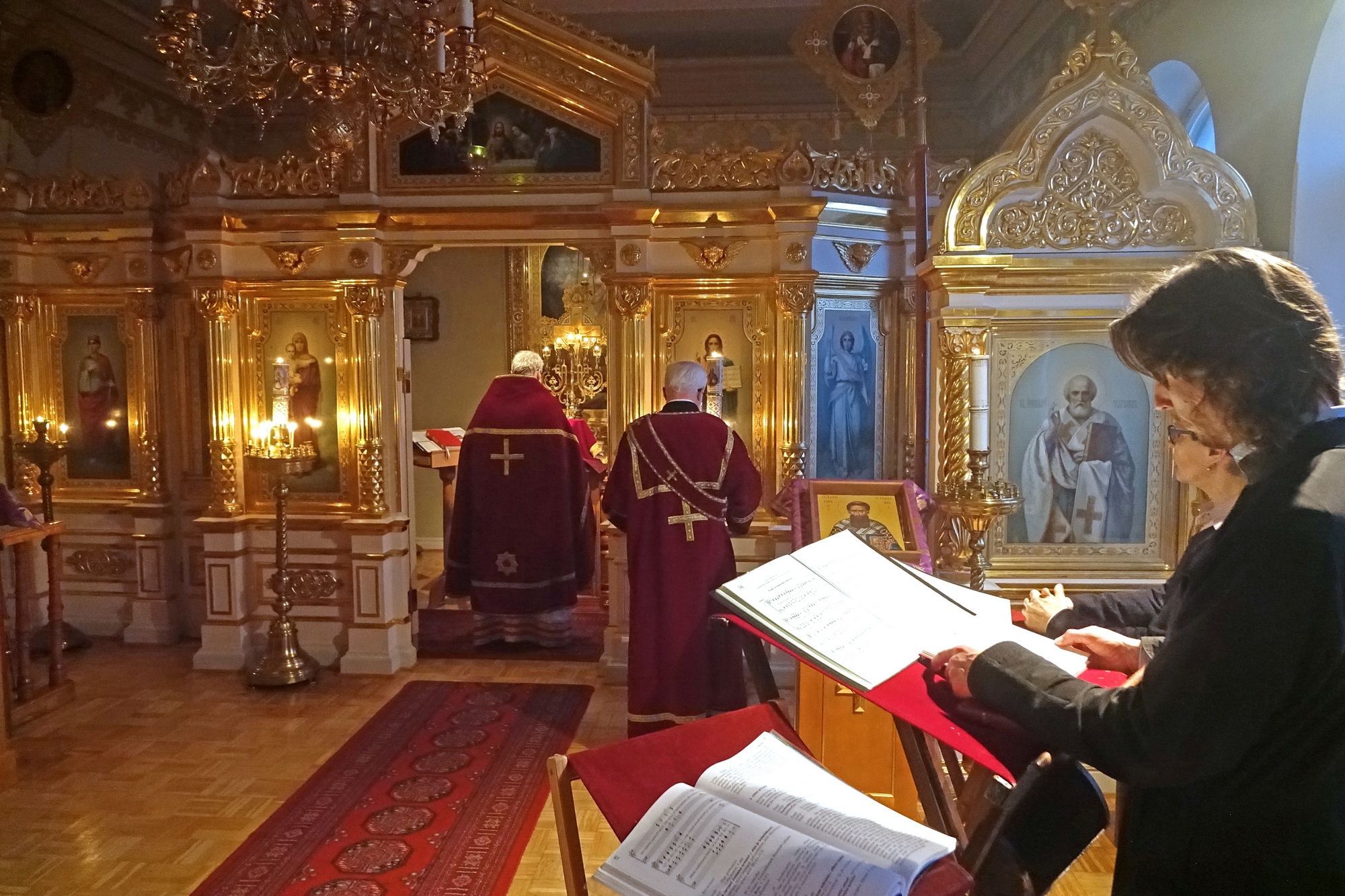 Divine Liturgy of Presanctified Gifts in St. Nicholas church in Helsinki